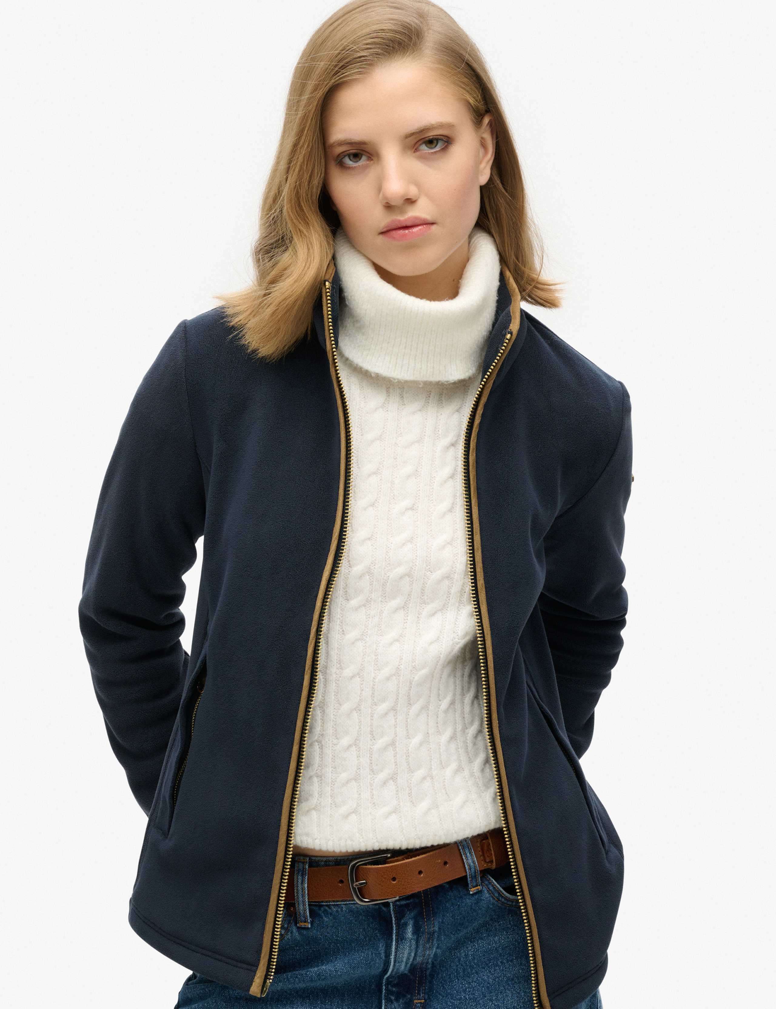 Zip Up Slim Fleece Jacket 1 of 6