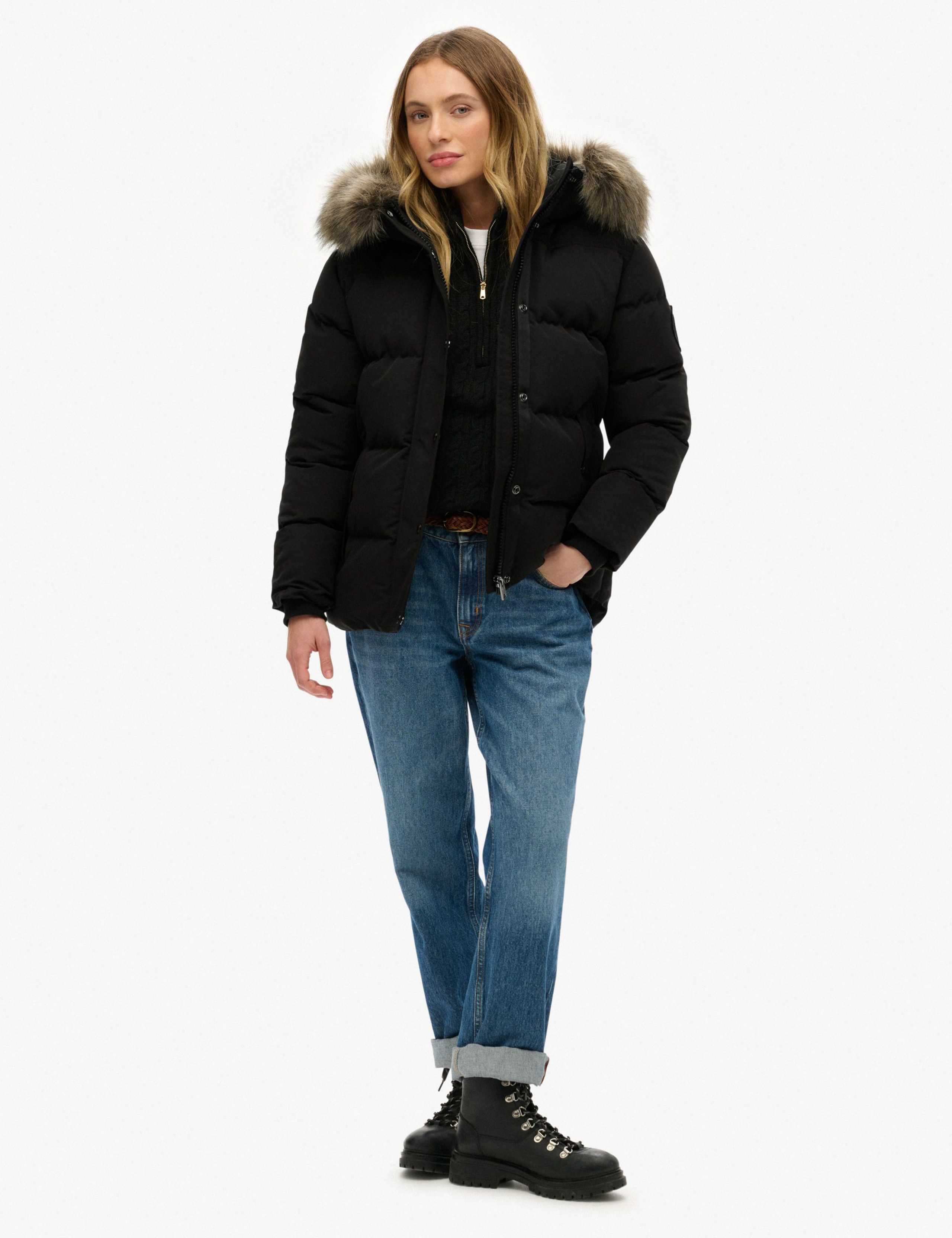 Hooded Funnel Neck Puffer Jacket 11 of 11
