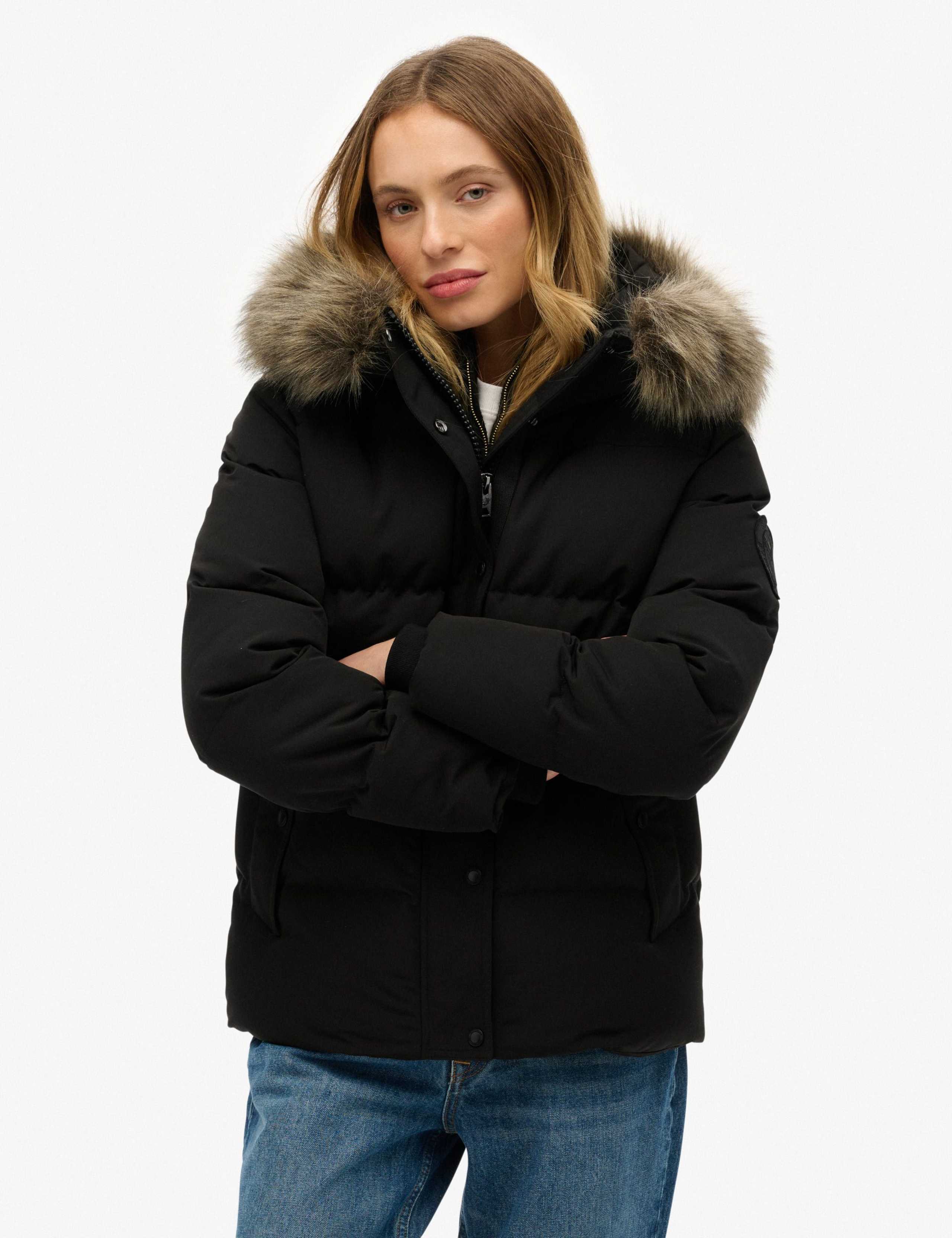 Hooded Funnel Neck Puffer Jacket 3 of 7