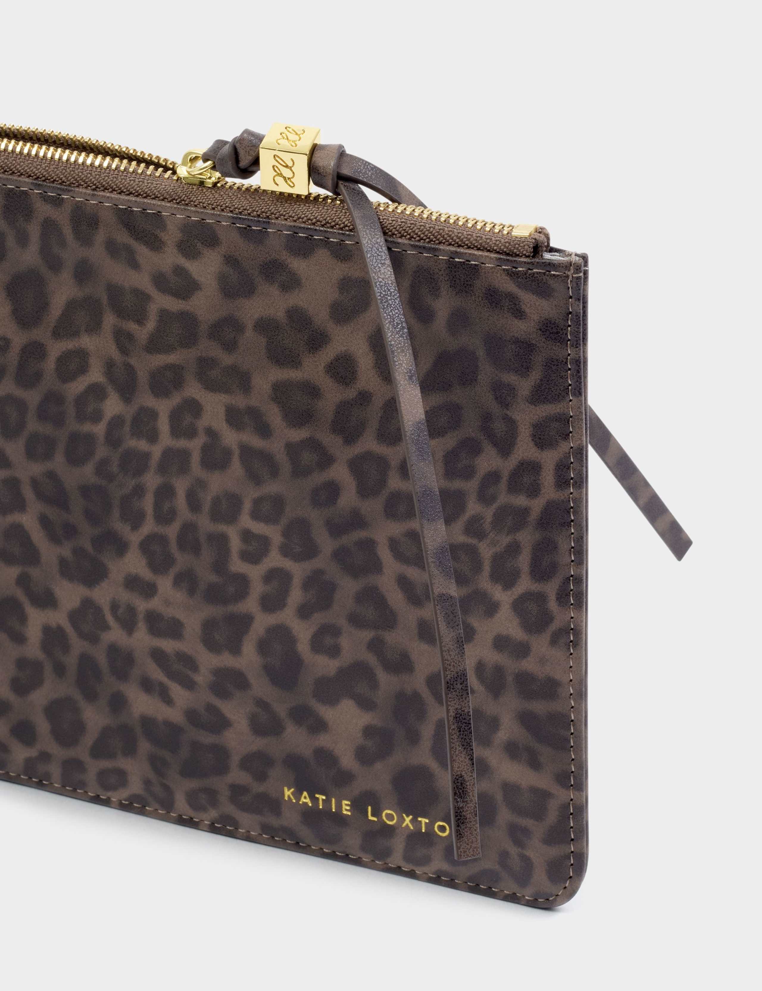 Faux Leather Leopard Print Pouch 4 of 6