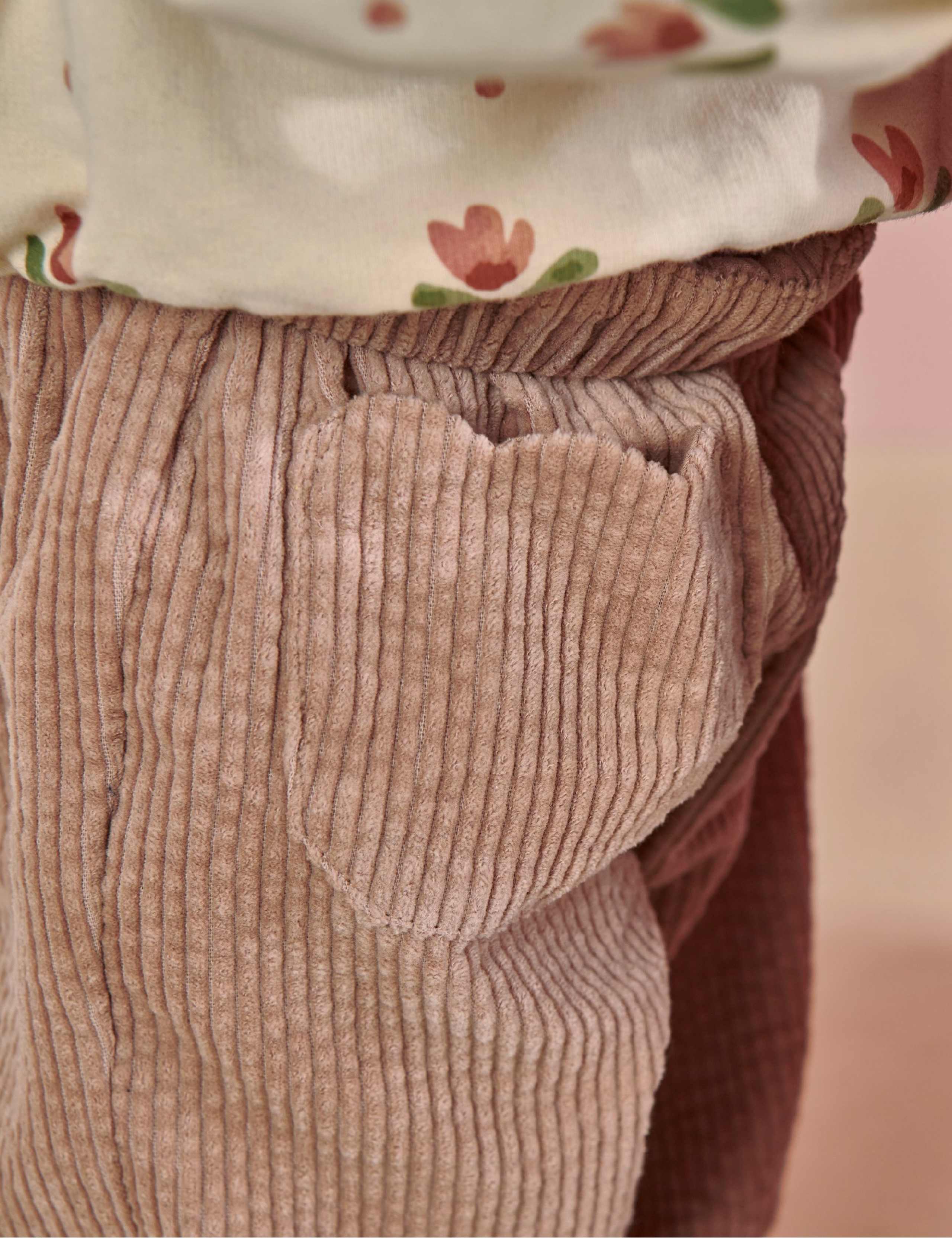 Pure Cotton Cord Trousers (0 Mths-3 Yrs) 4 of 4