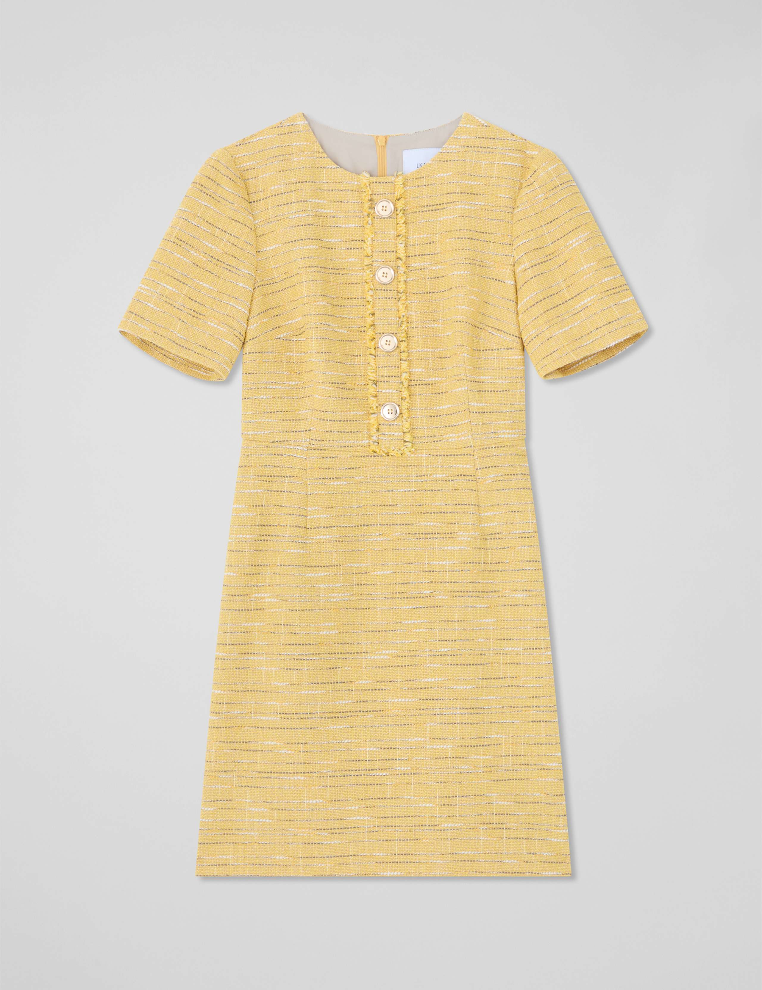 Tweed Textured Mini Shift Dress 2 of 4