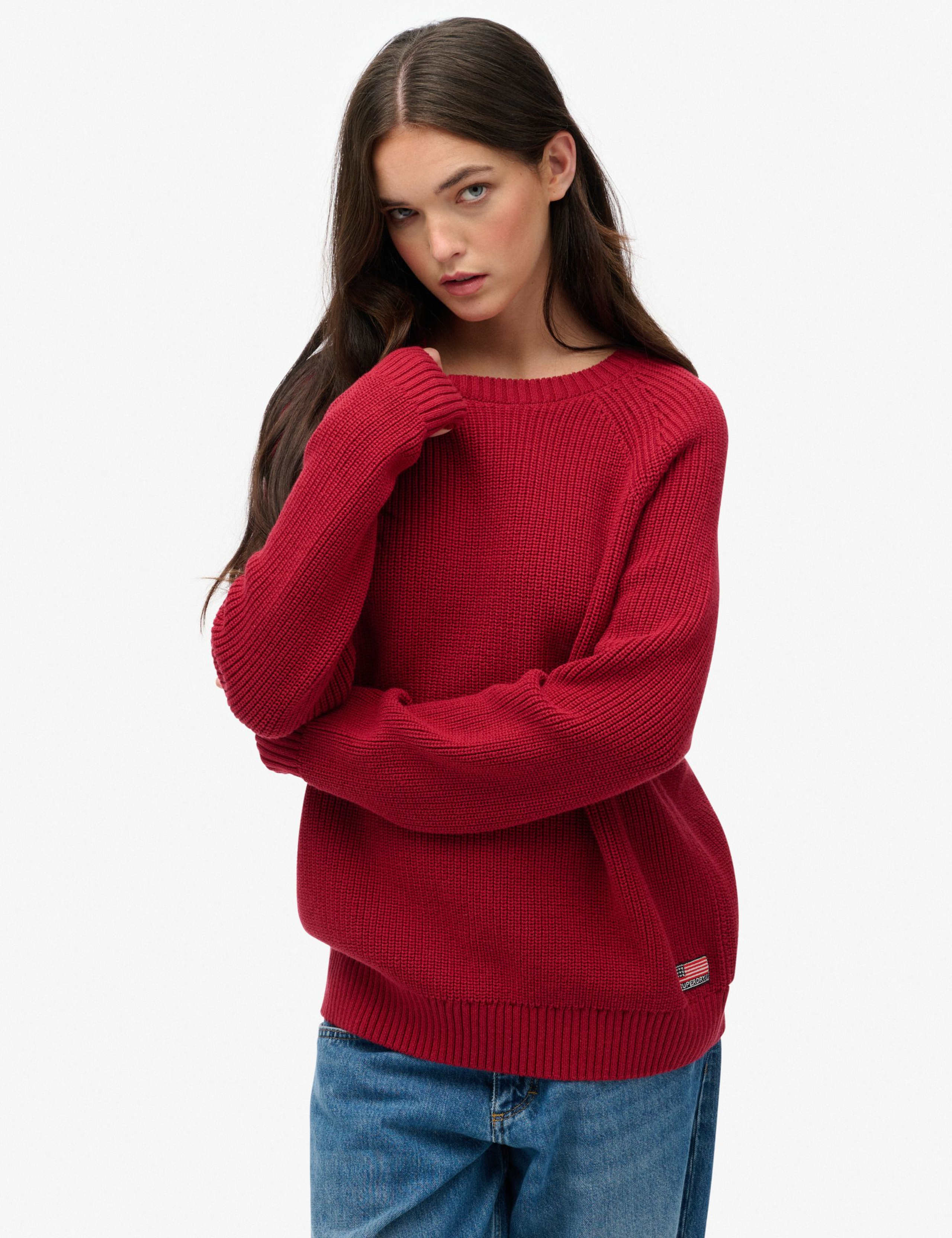 Pure Cotton Ribbed Relaxed Jumper 1 of 6