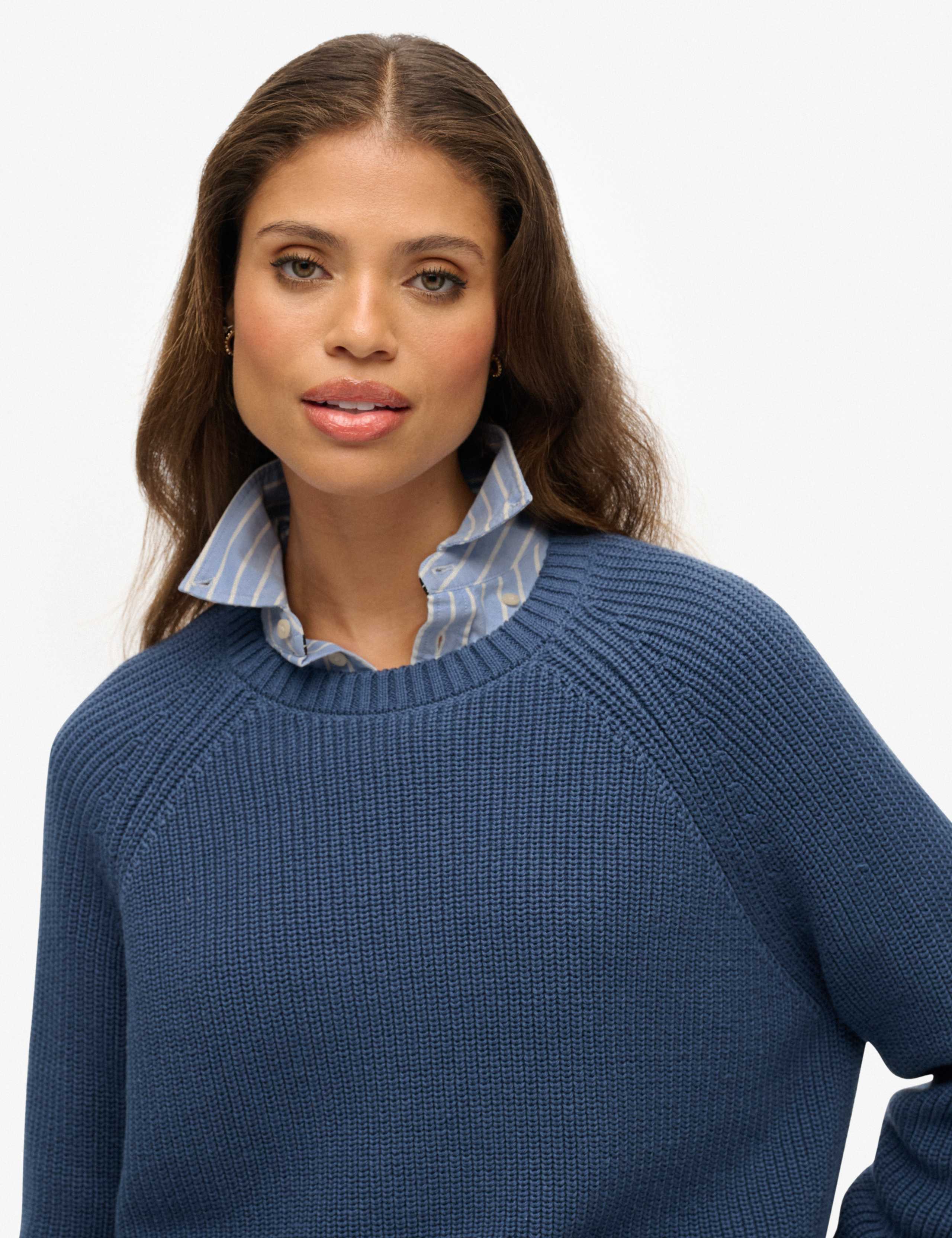 Pure Cotton Ribbed Relaxed Jumper 3 of 8
