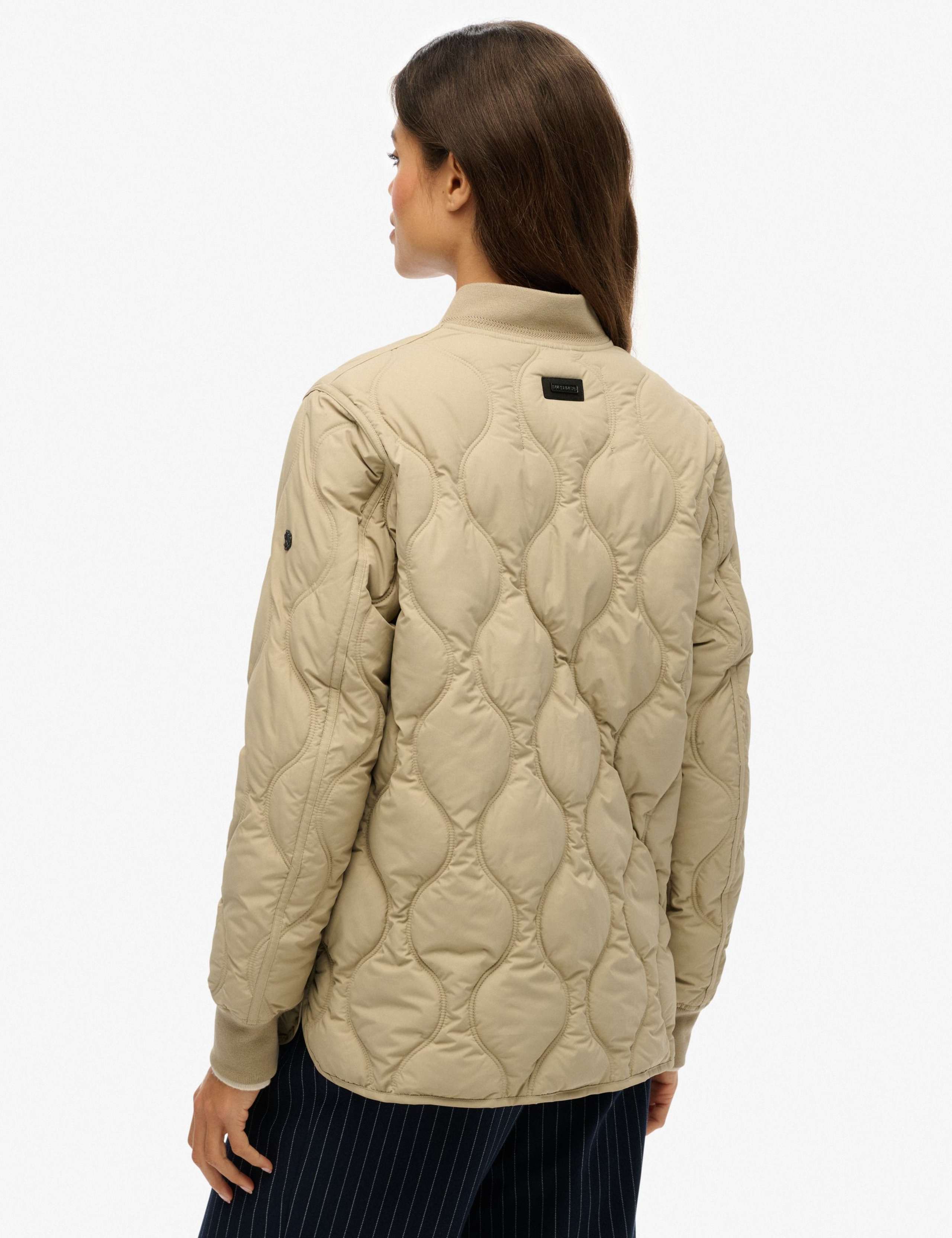 Baseball Collar Relaxed Quilted Jacket 2 of 4