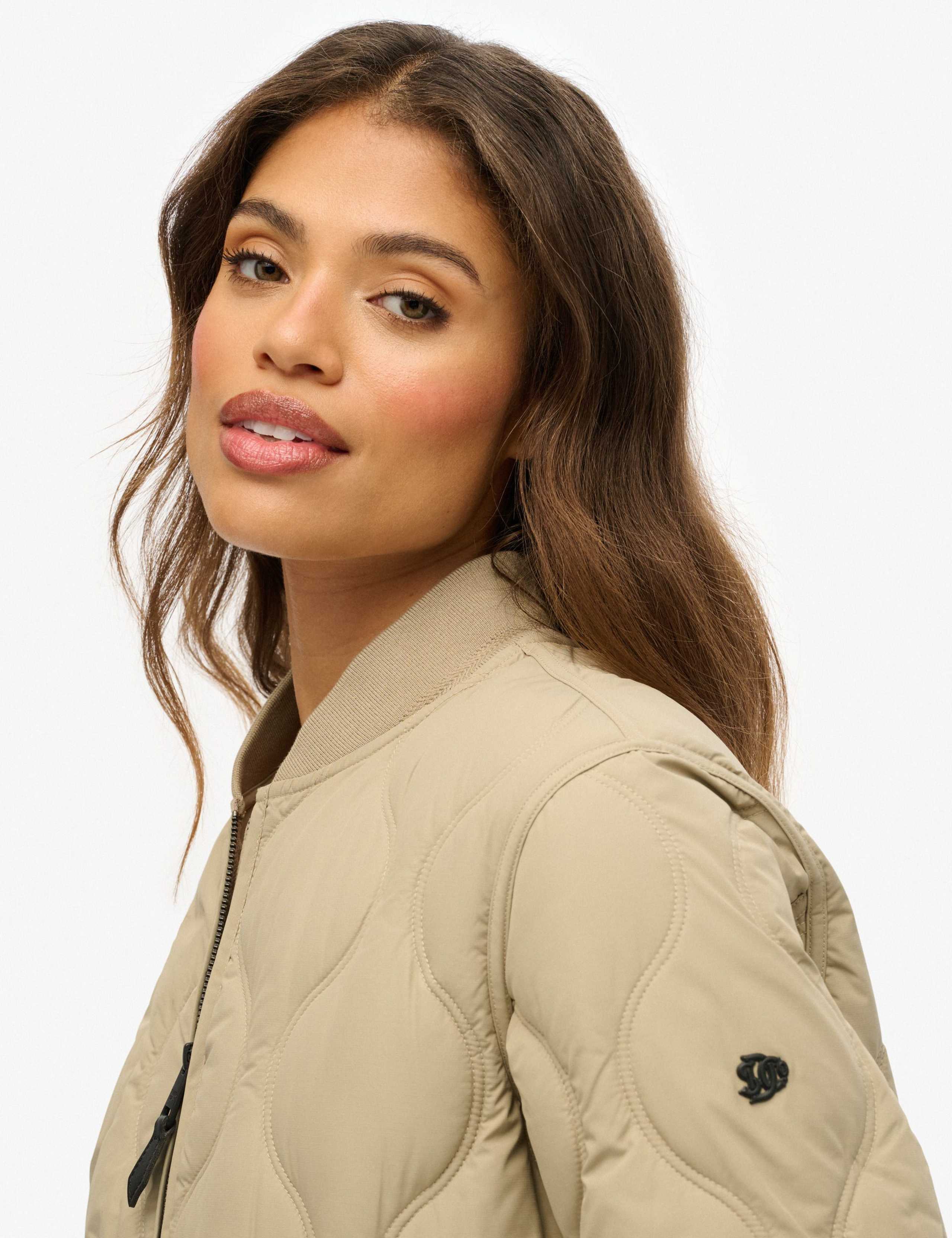 Baseball Collar Relaxed Quilted Jacket 3 of 4