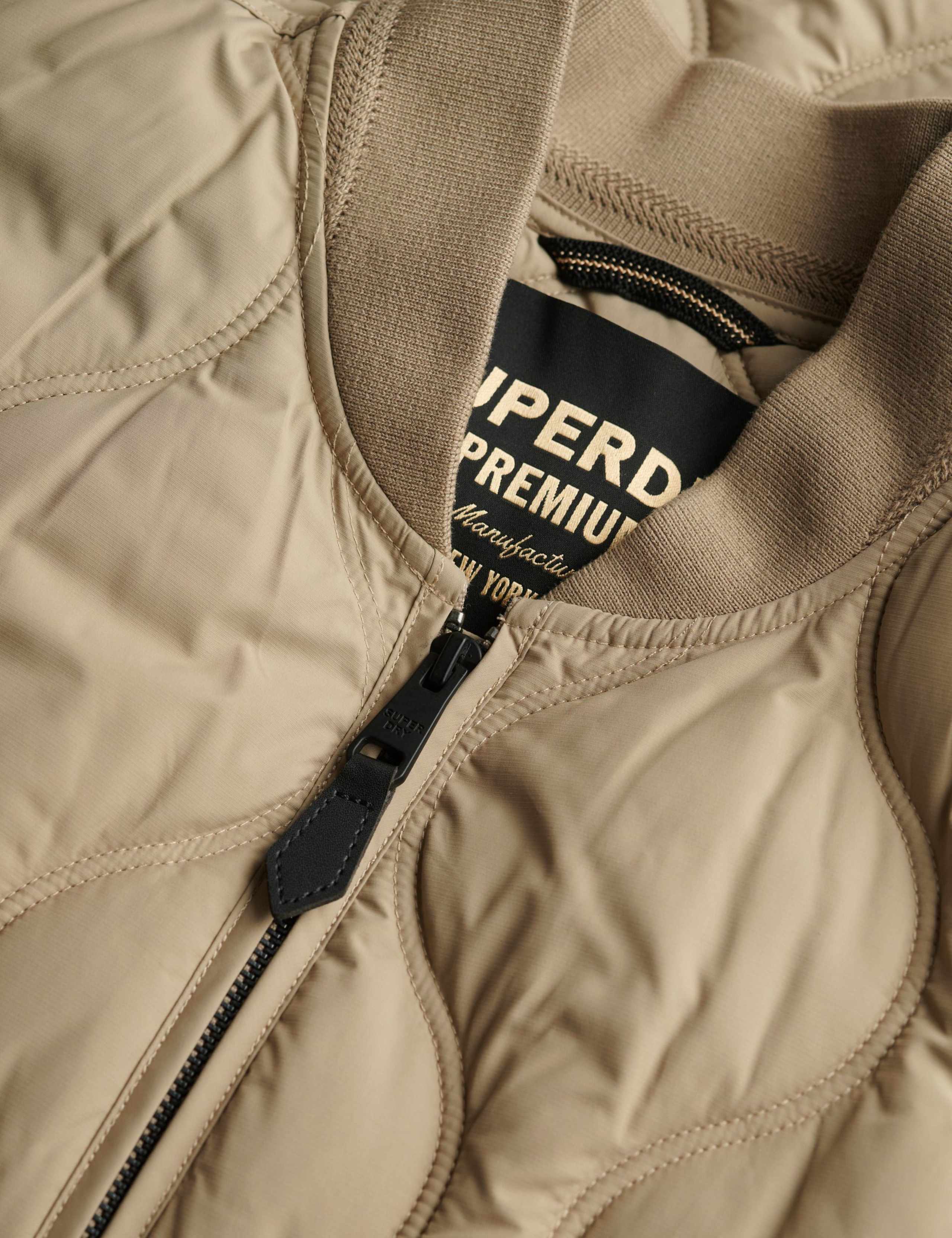 Baseball Collar Relaxed Quilted Jacket 4 of 4