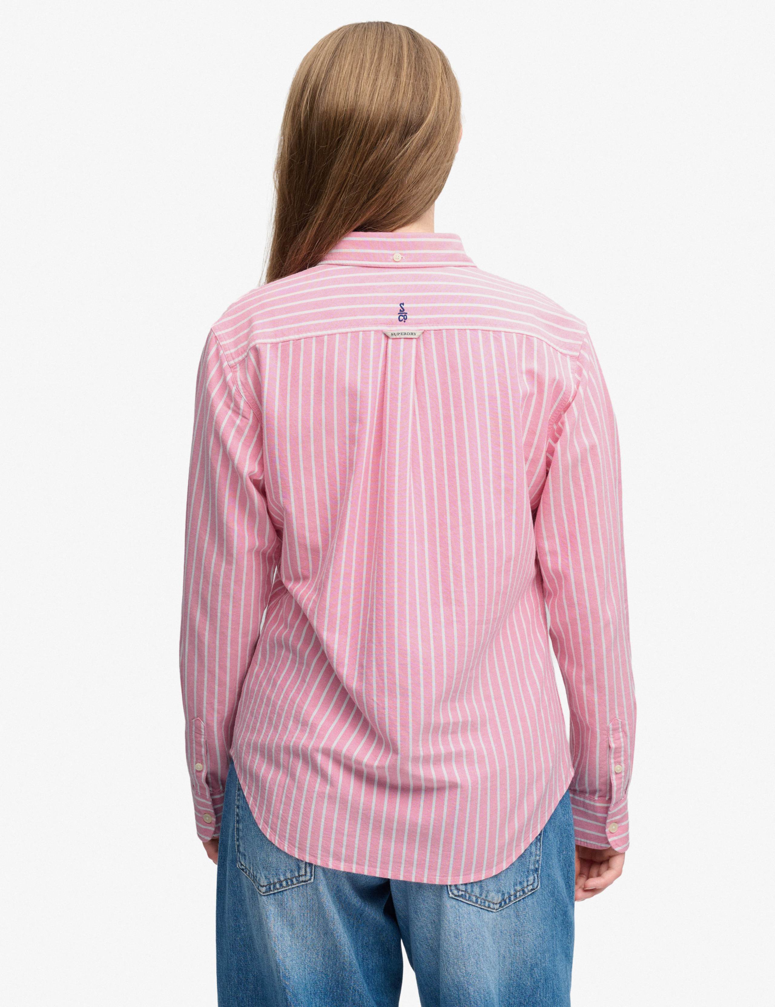 Pure Cotton Striped Oxford Shirt 6 of 7
