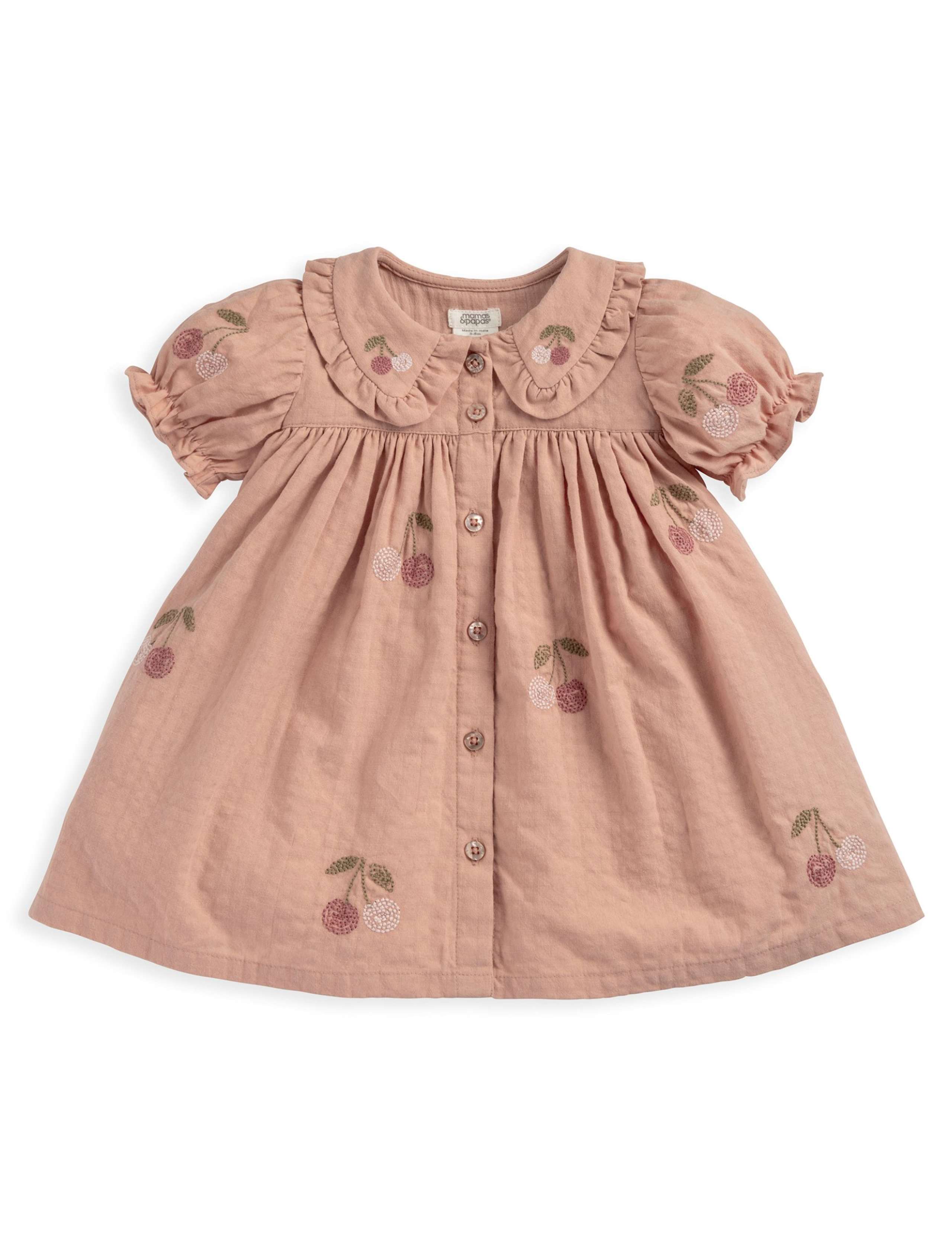 Pure Cotton Embroidered Dress (0-36 Mths) 2 of 2