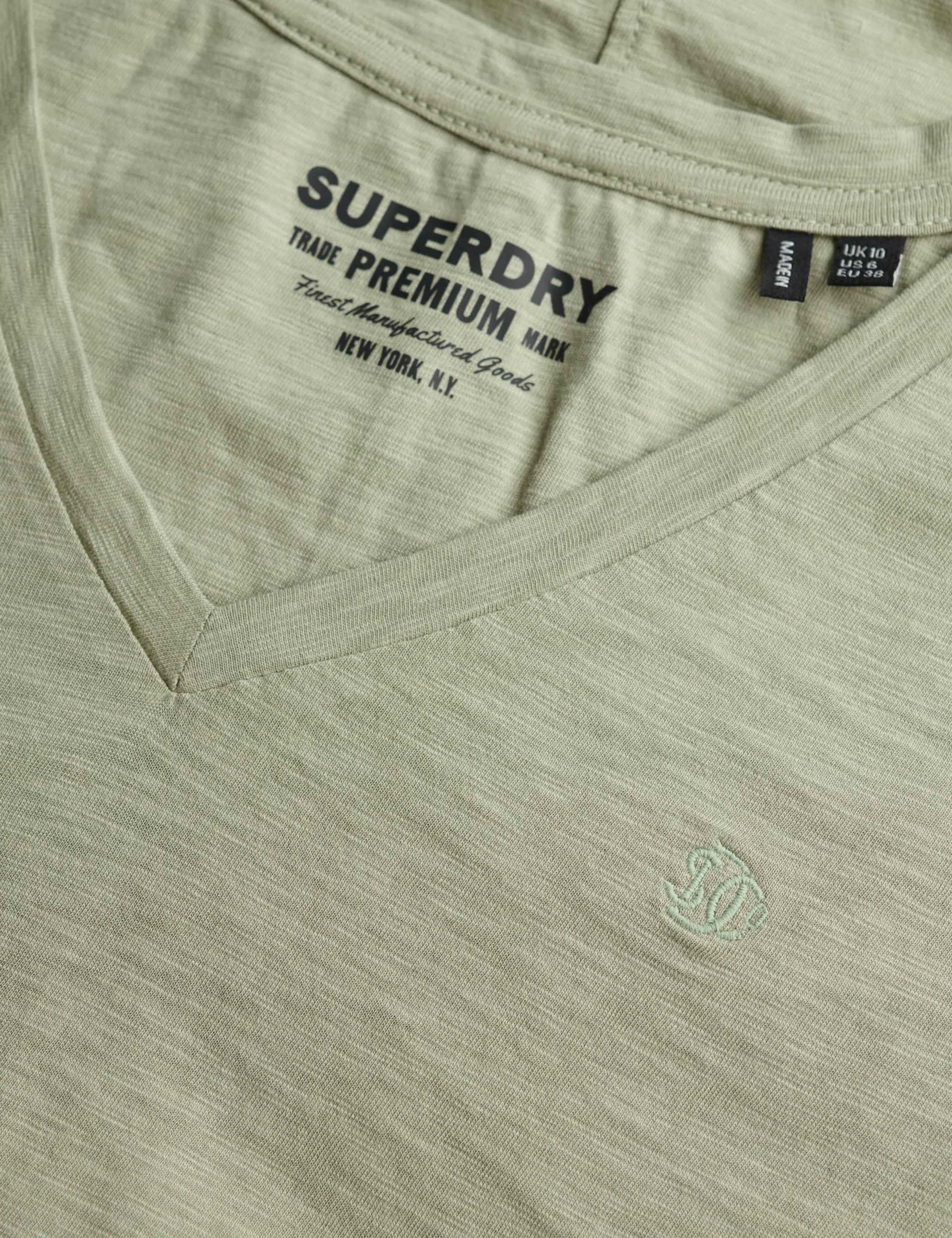 Cotton Rich V-Neck T-Shirt 3 of 3