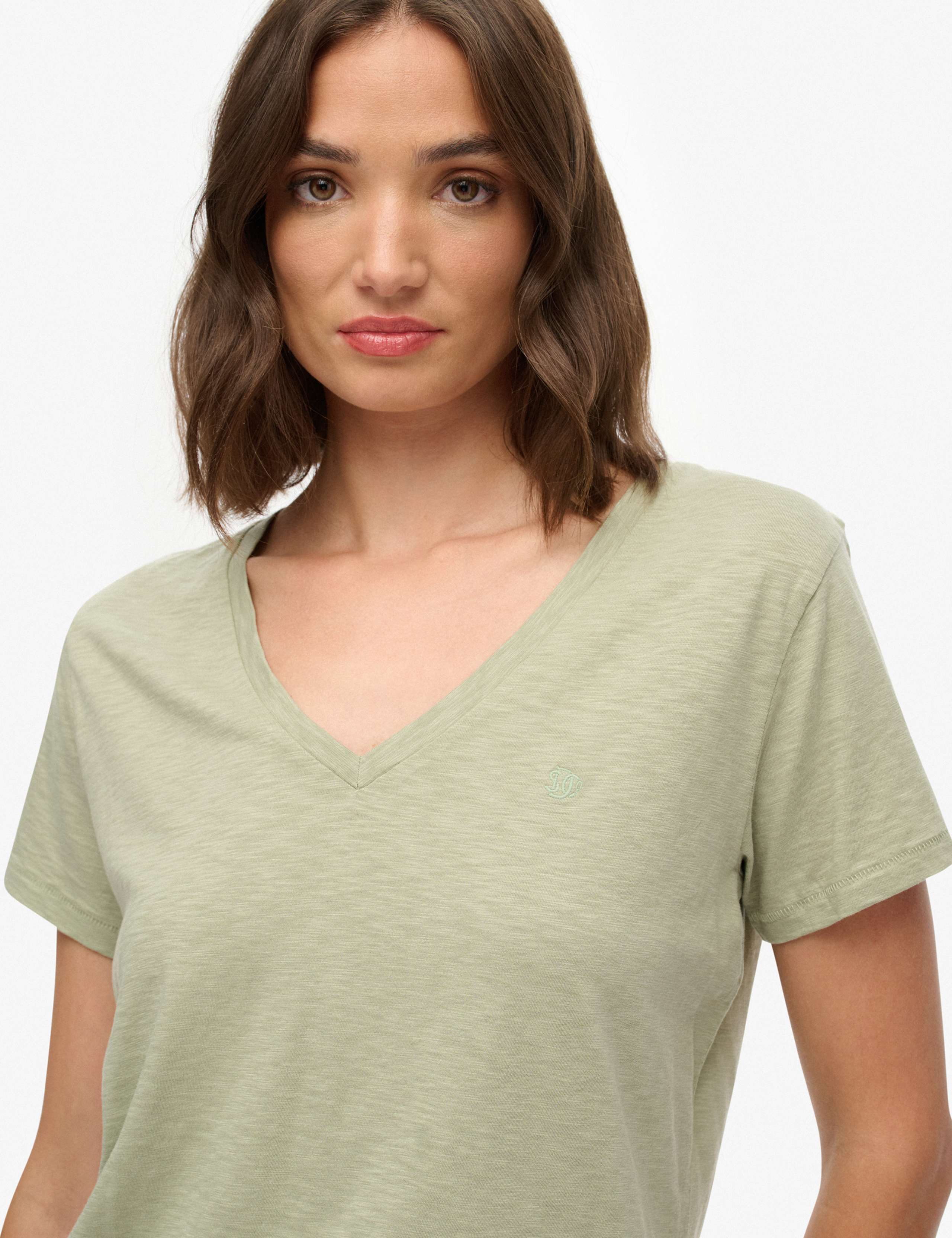 Cotton Rich V-Neck T-Shirt 4 of 6