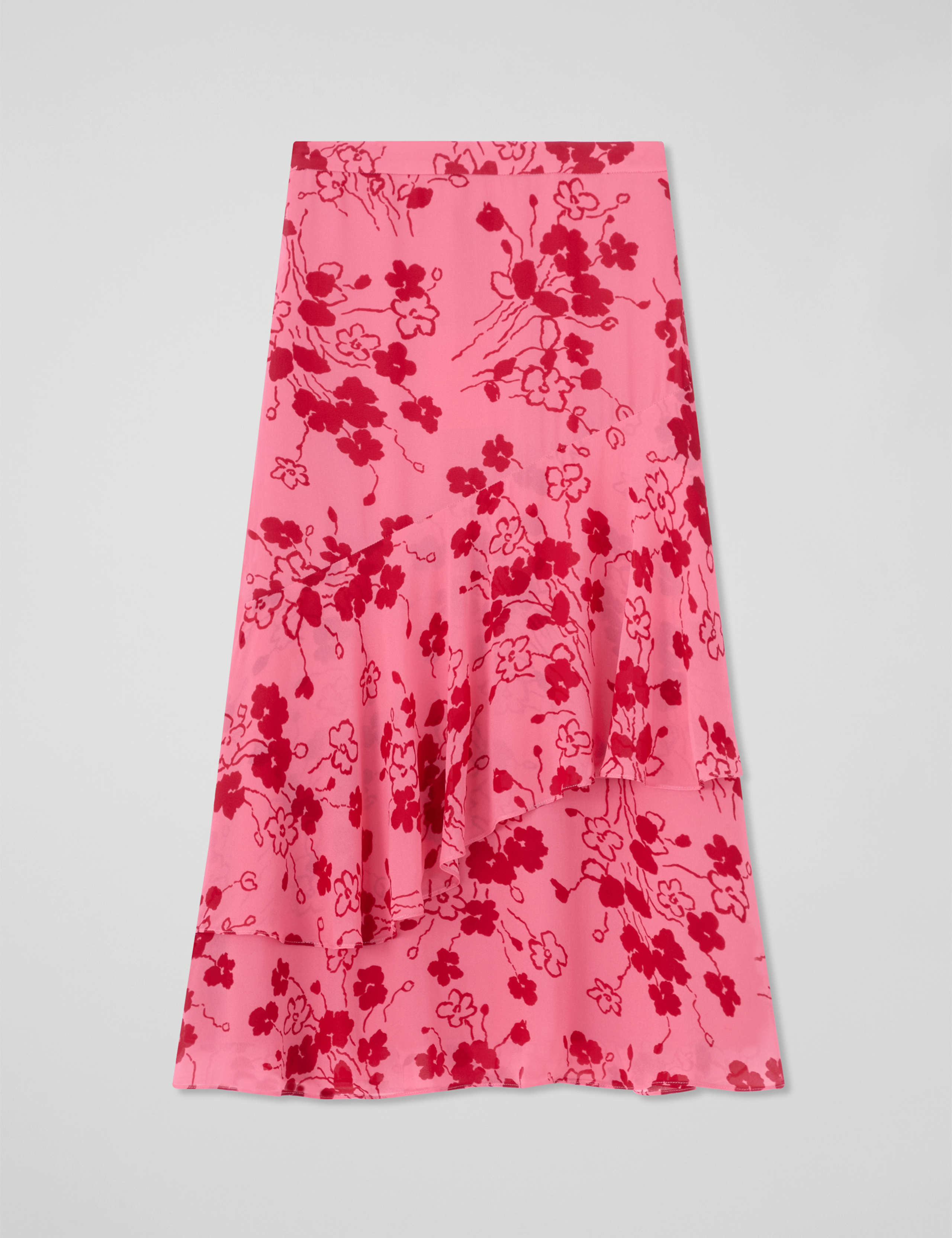 Floral Midi Tiered Skirt 2 of 4