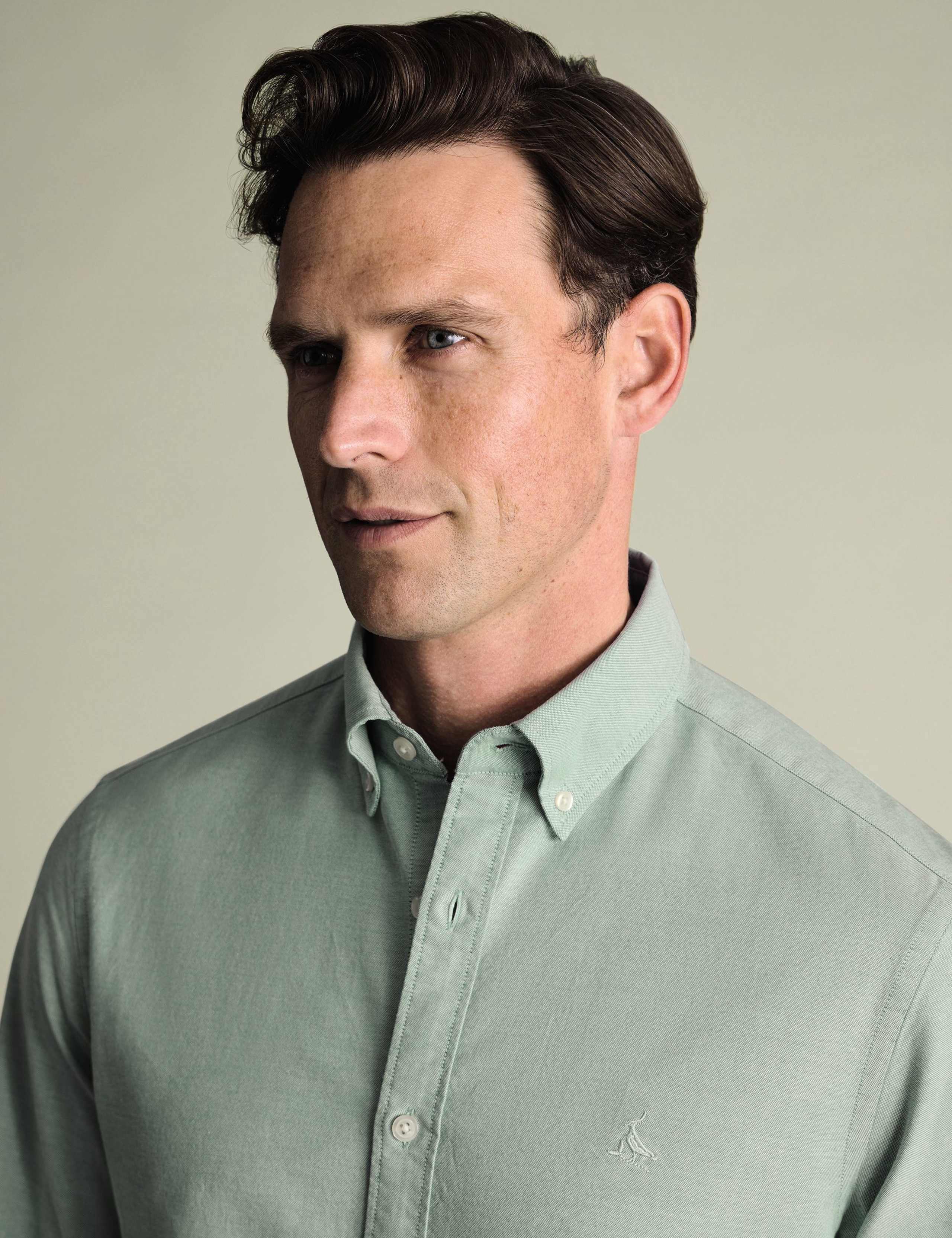 Pure Cotton Slim Fit Oxford Shirt 3 of 5