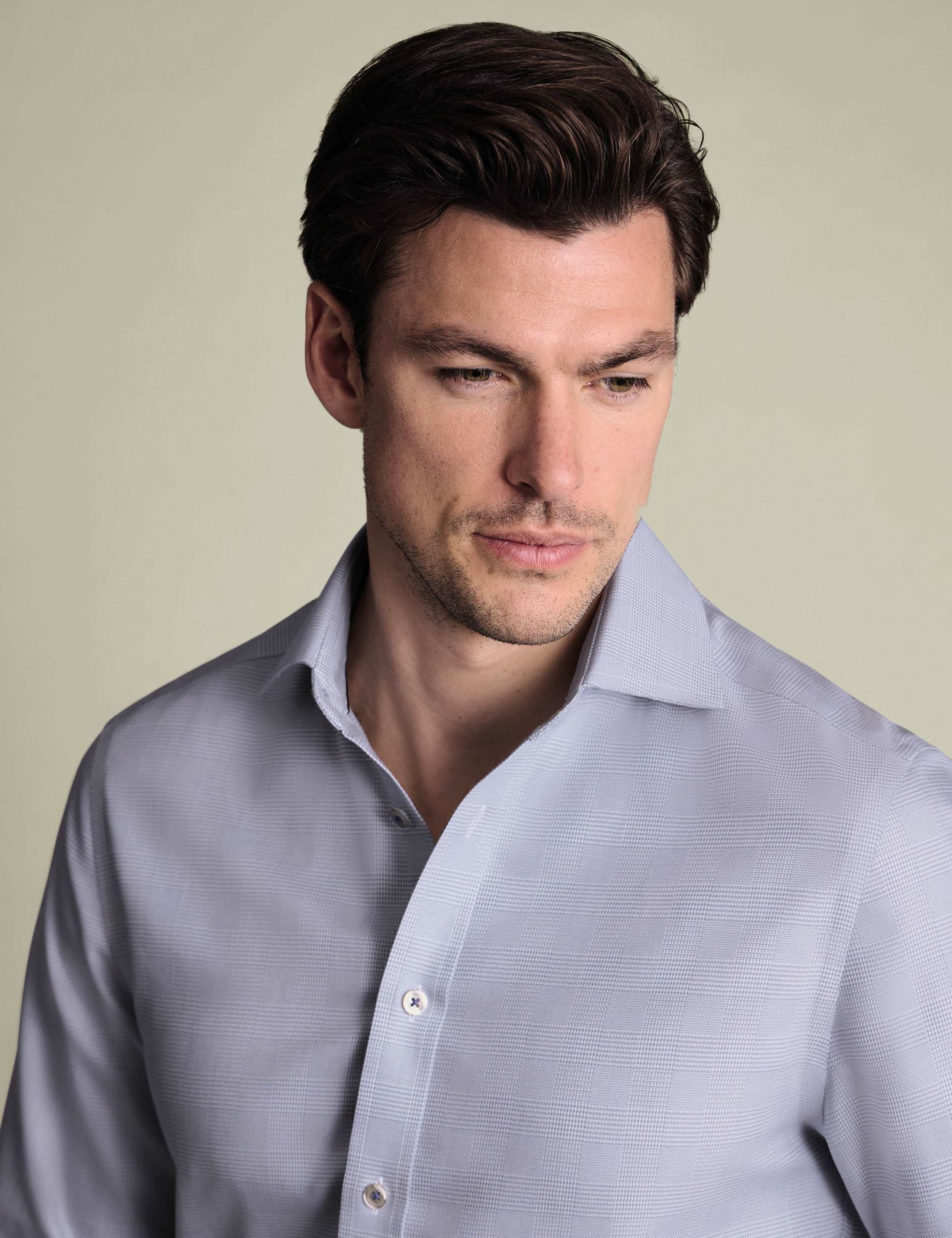 Non Iron Regular Fit Textured Shirt 4 of 7