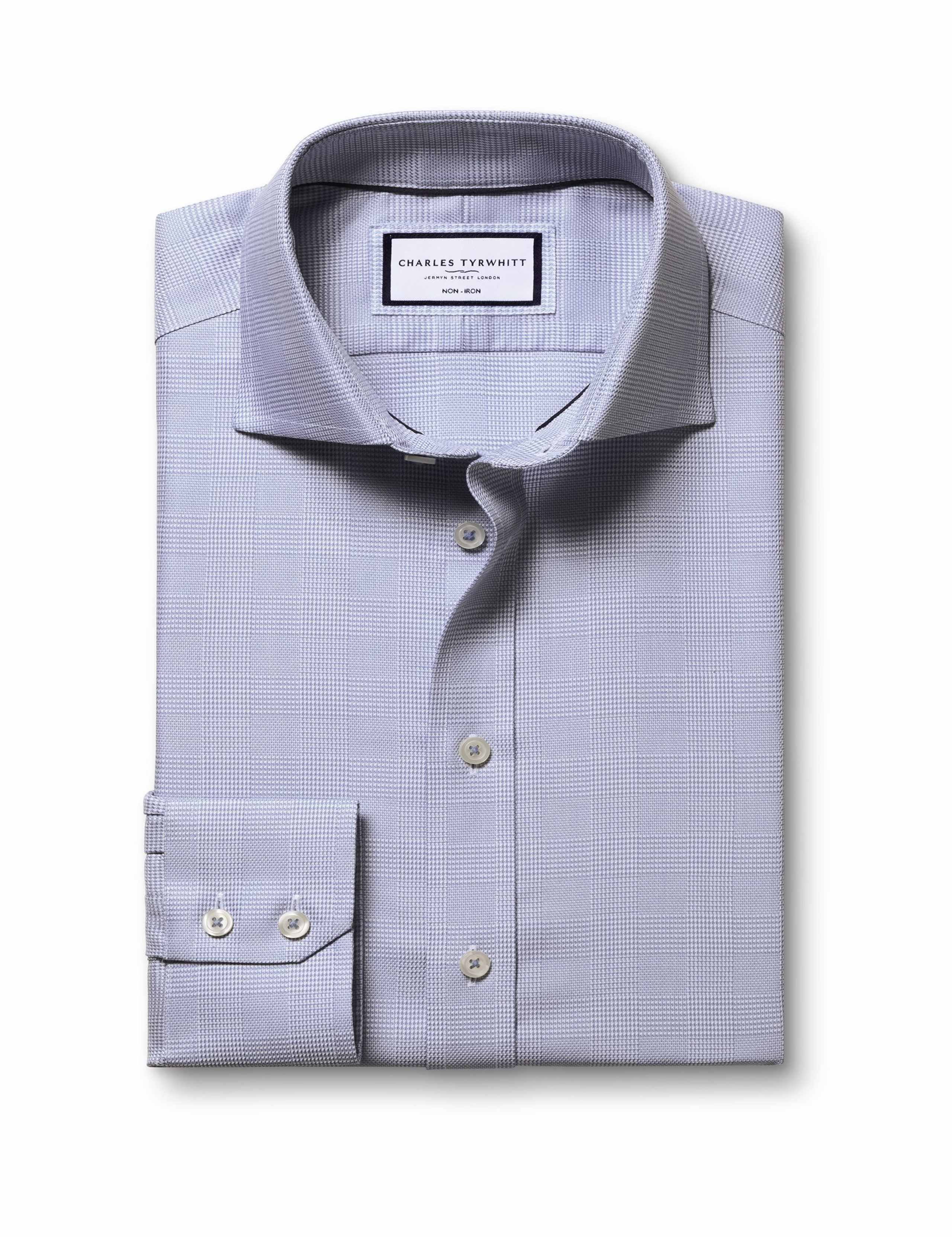 Non Iron Regular Fit Textured Shirt 2 of 7