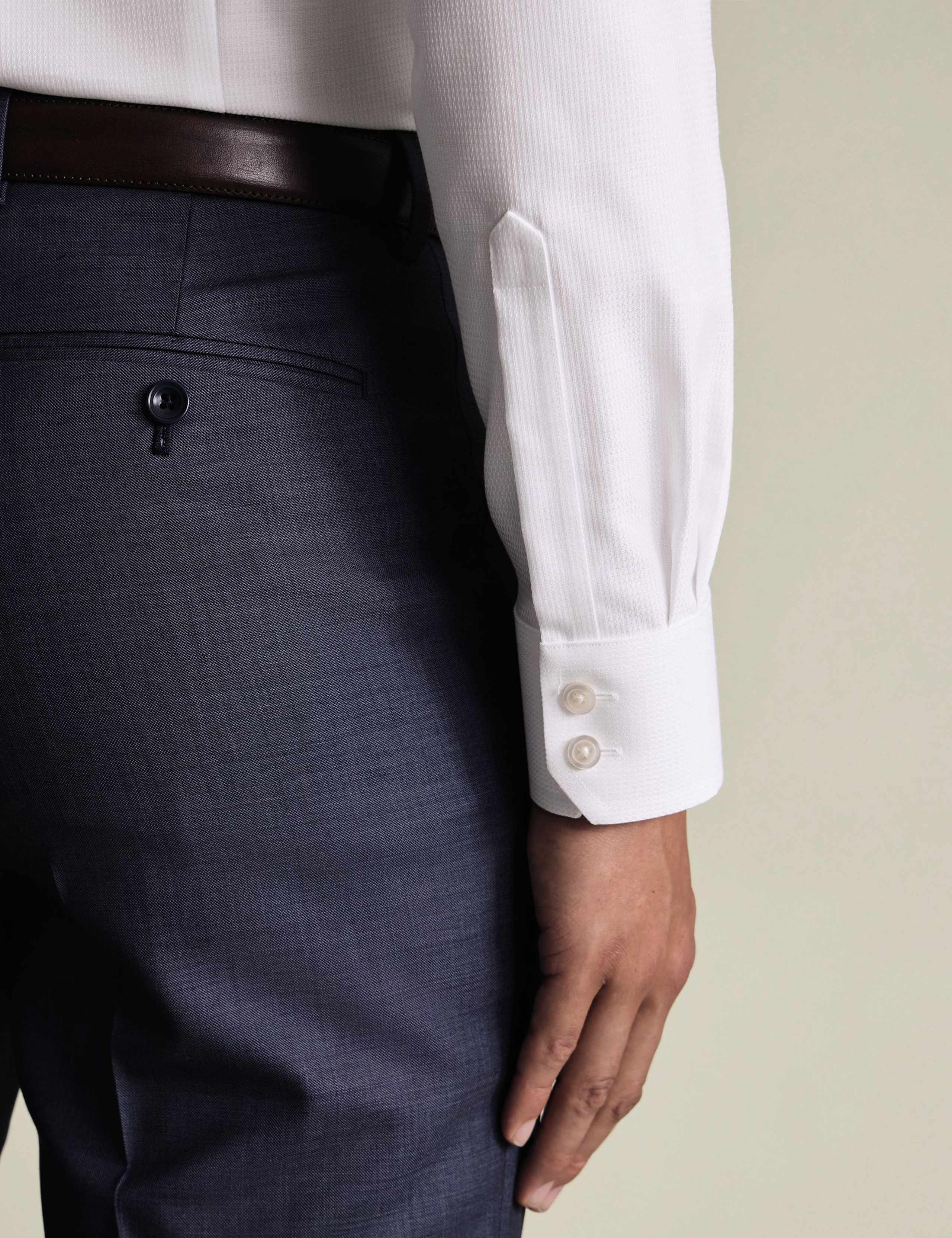 Non Iron Regular Fit Textured Shirt 5 of 6