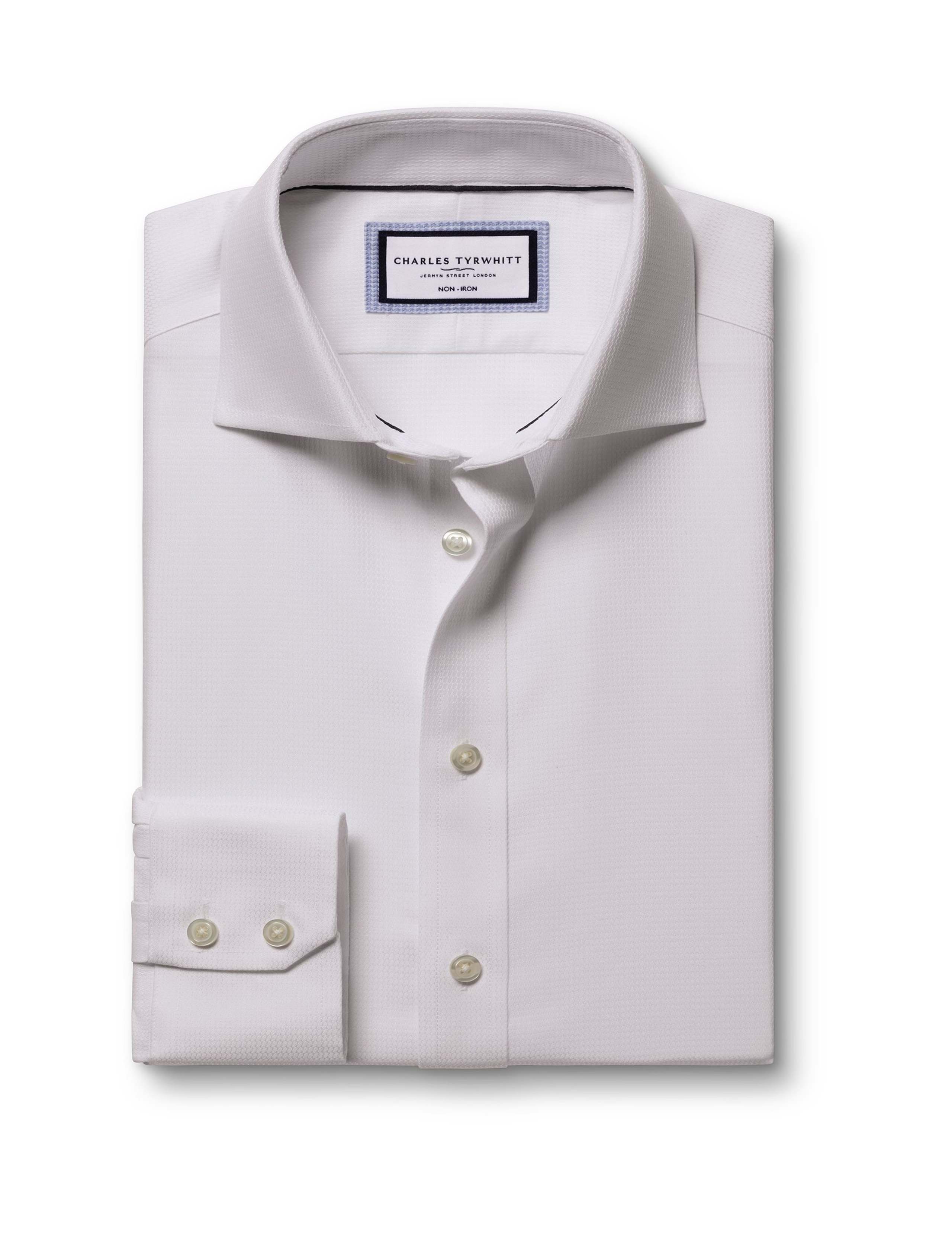 Non Iron Regular Fit Textured Shirt 2 of 6