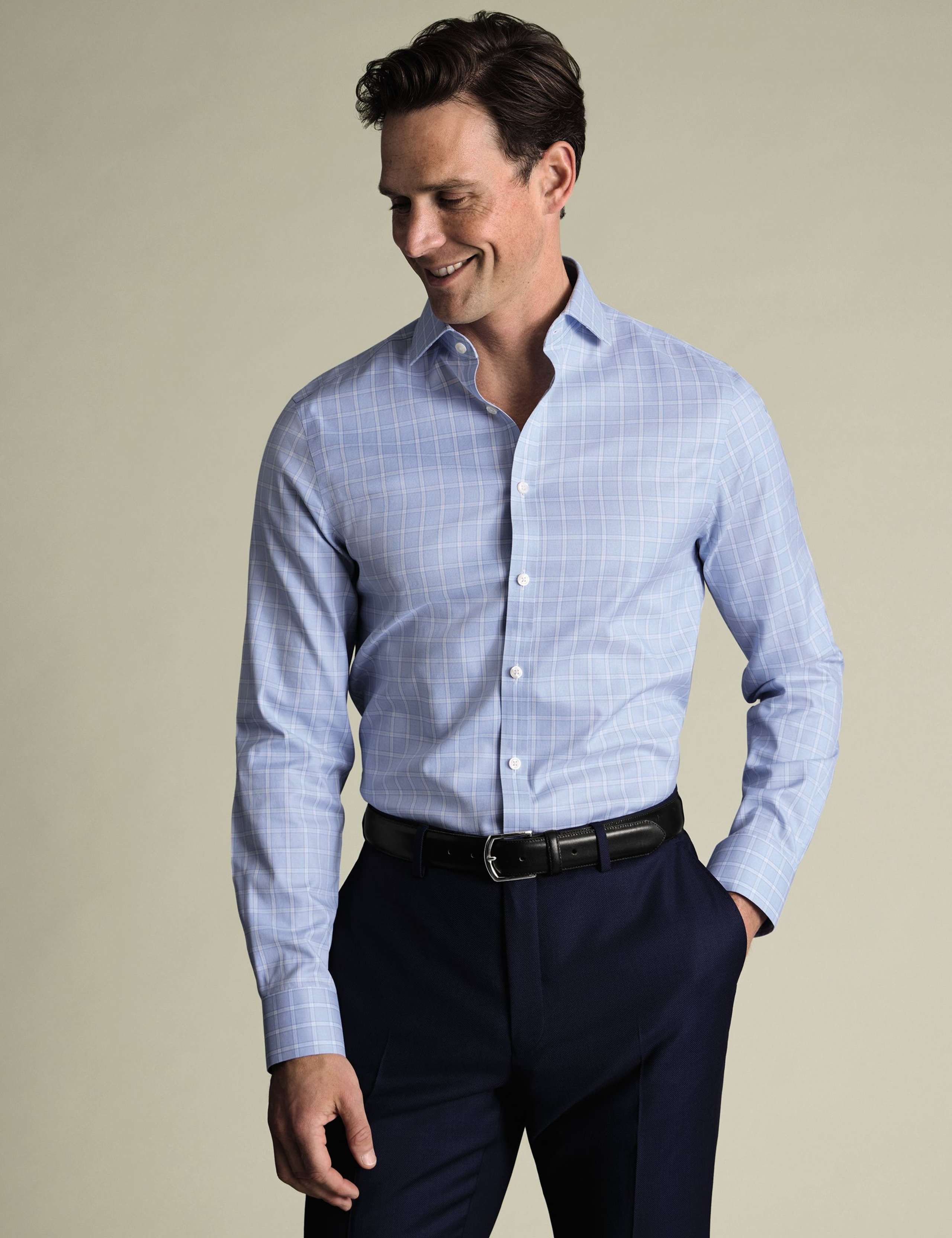 Non Iron Pure Cotton Twill Check Shirt 3 of 6