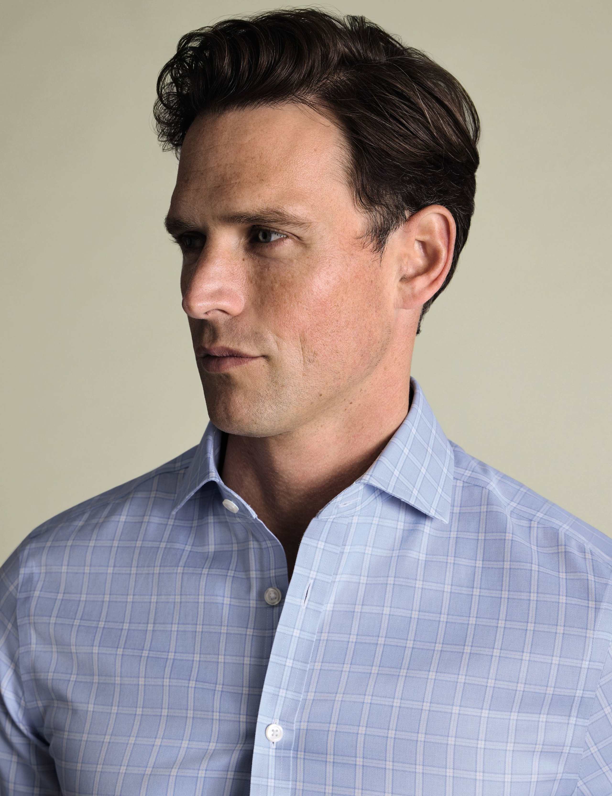 Non Iron Pure Cotton Twill Check Shirt 4 of 6