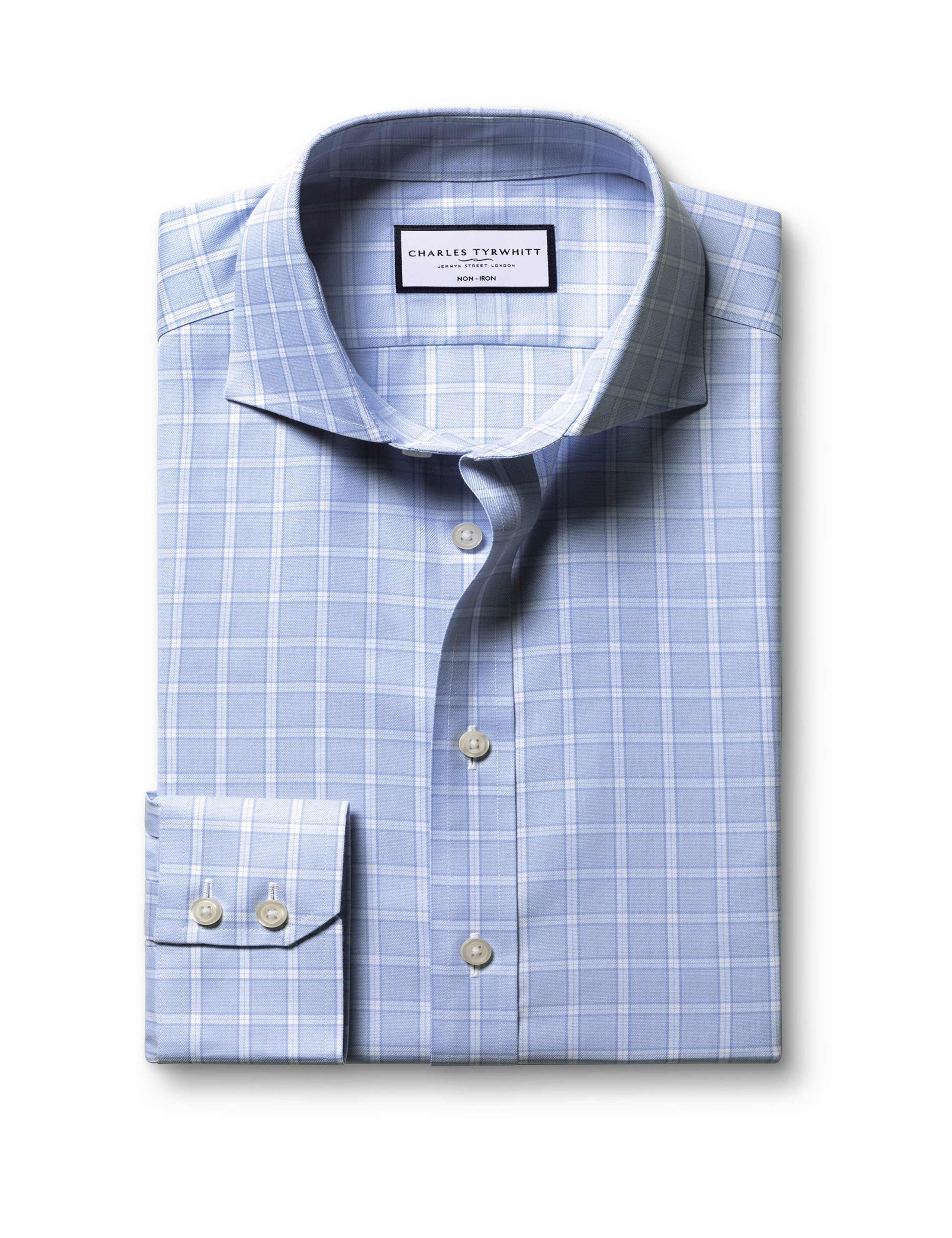 Non Iron Pure Cotton Twill Check Shirt 2 of 6