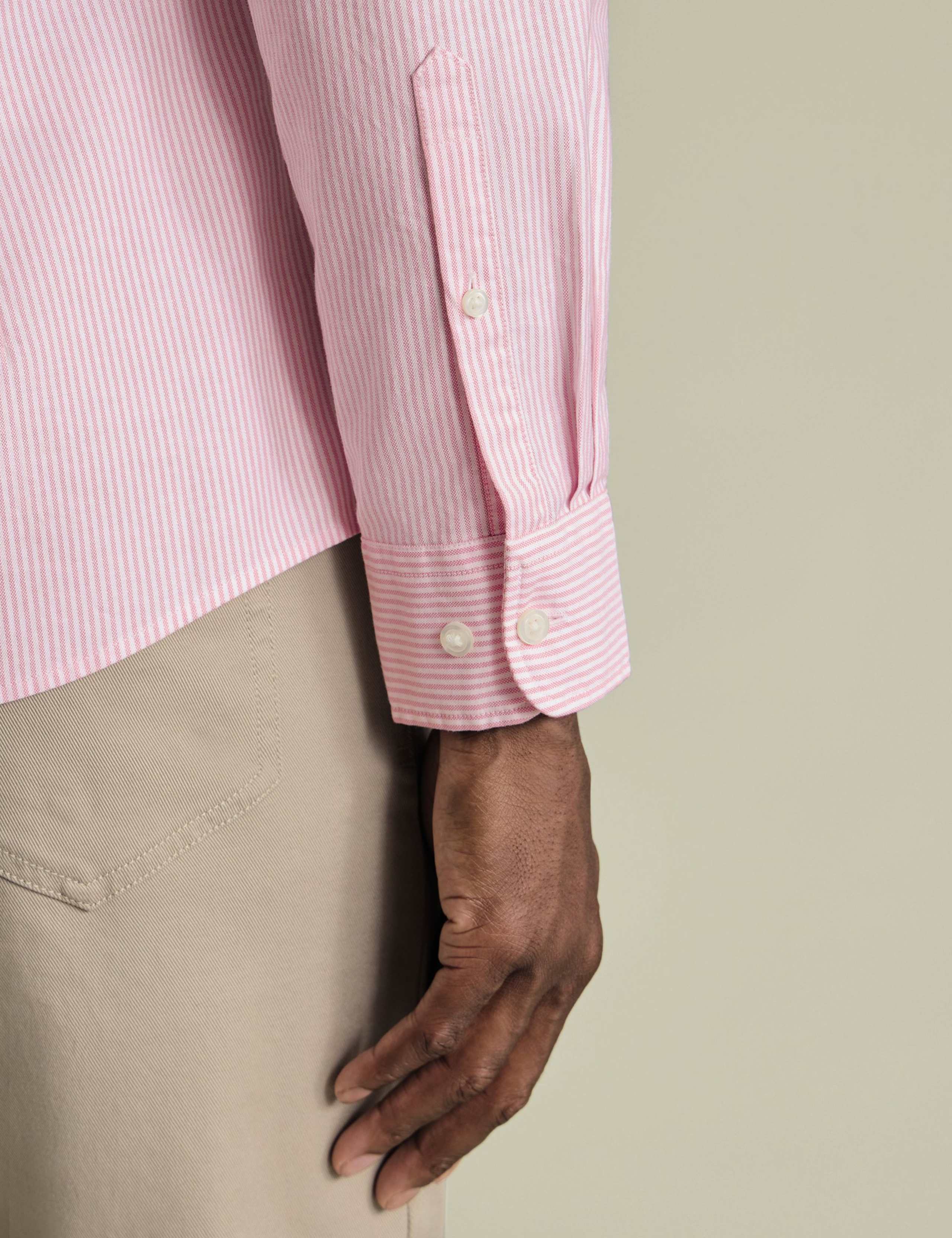 Slim Fit Pure Cotton Striped Oxford Shirt 3 of 4