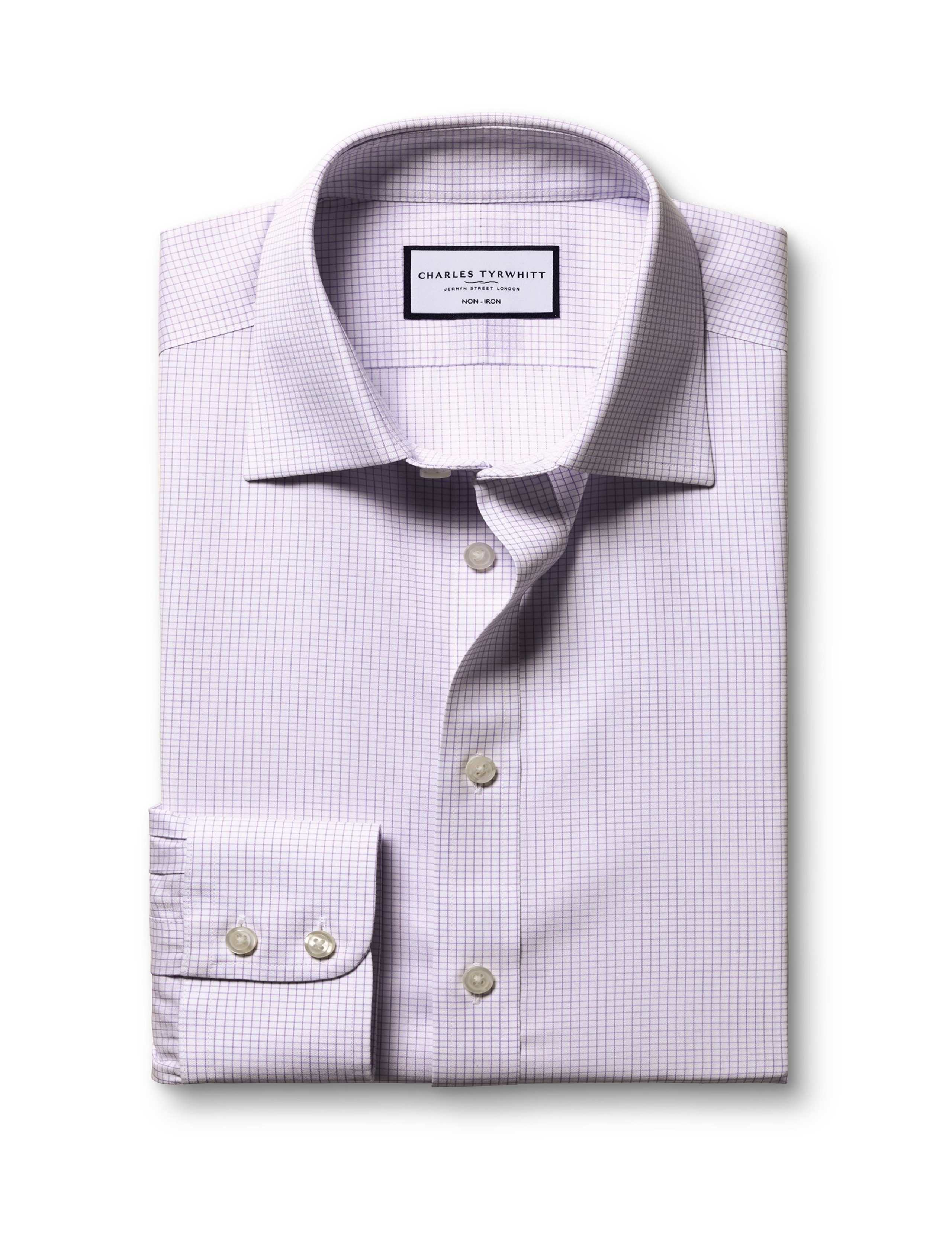 Non Iron Slim Fit Pure Cotton Check Shirt 2 of 7