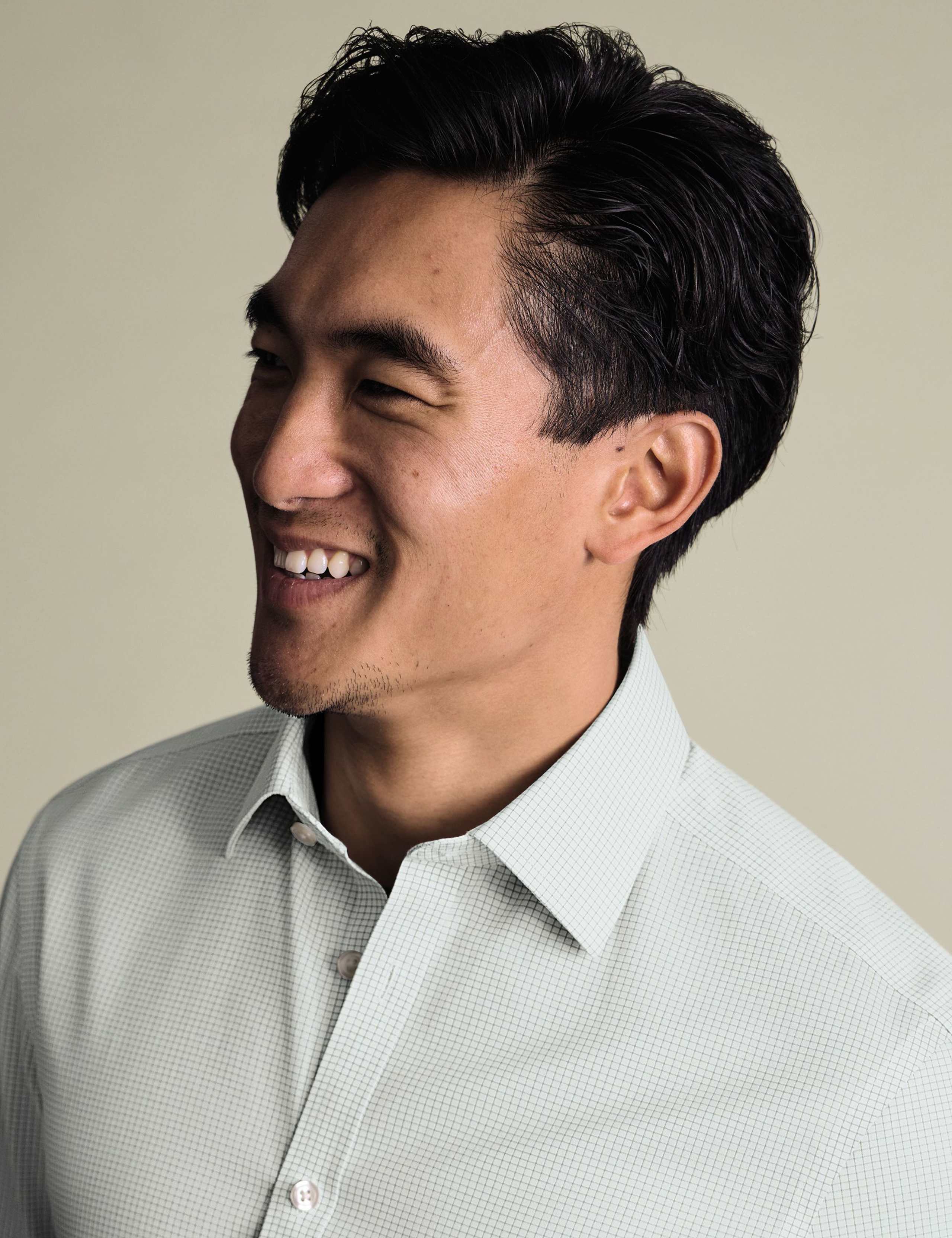 Non Iron Slim Fit Pure Cotton Check Shirt 4 of 6