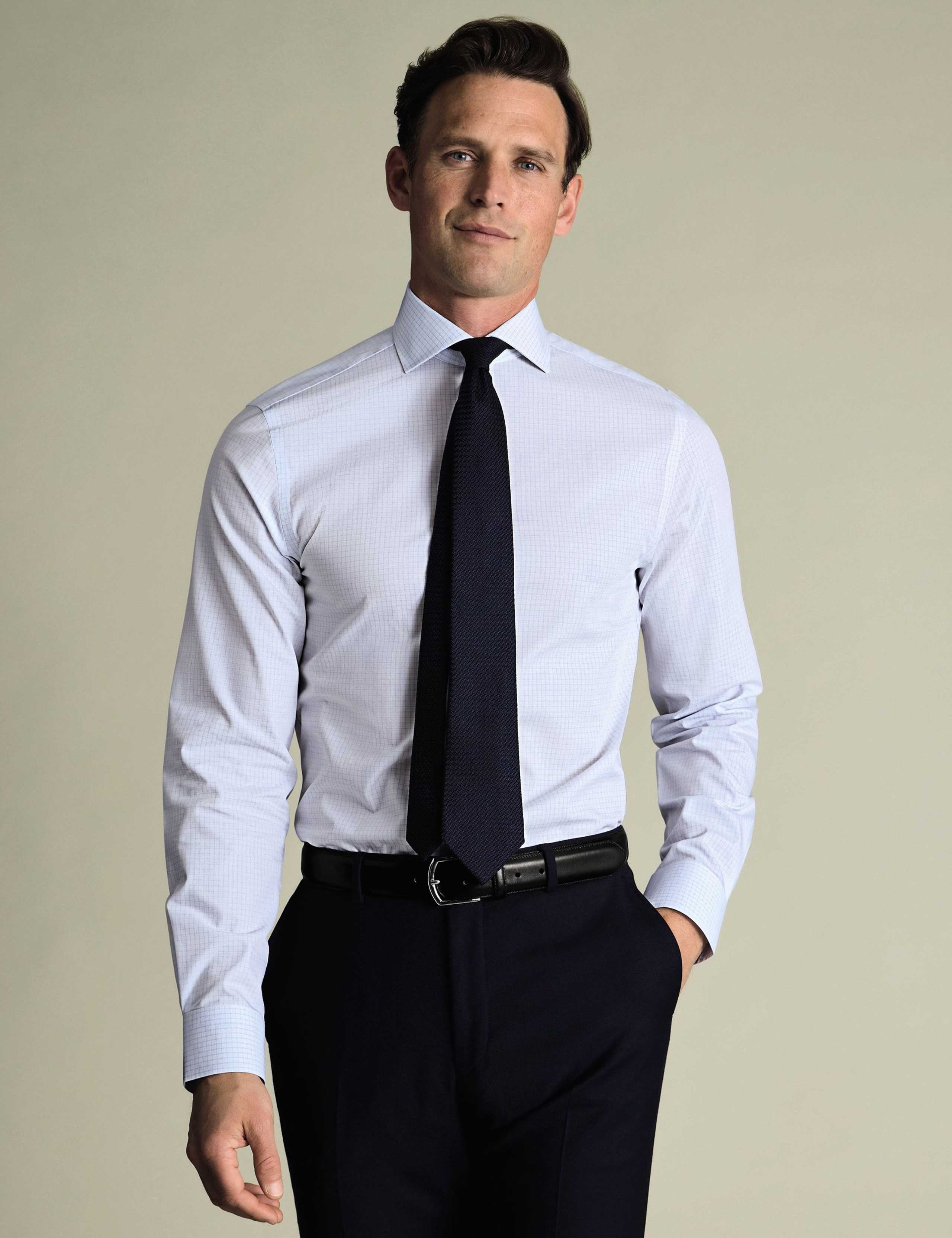 Non Iron Regular Fit Pure Cotton Checked Shirt 3 of 6