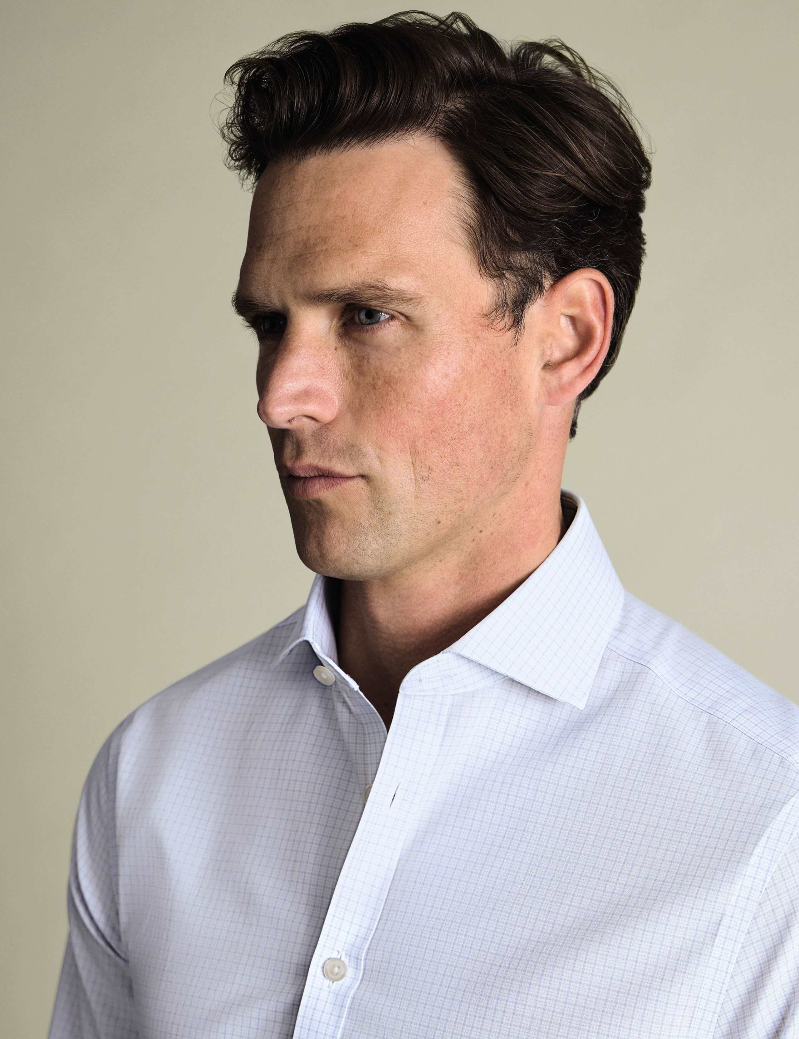 Non Iron Regular Fit Pure Cotton Checked Shirt 4 of 6