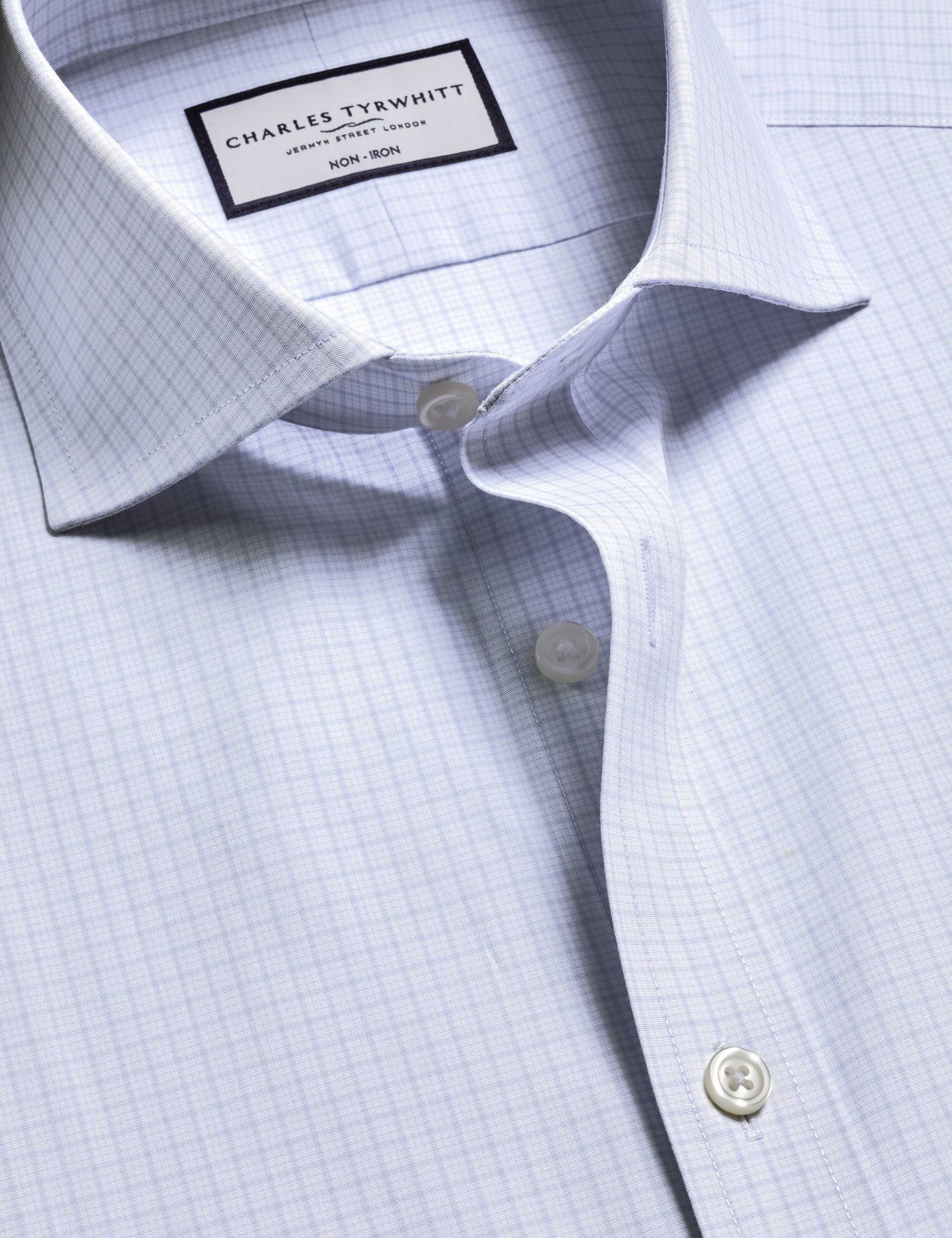Non Iron Regular Fit Pure Cotton Checked Shirt 6 of 6