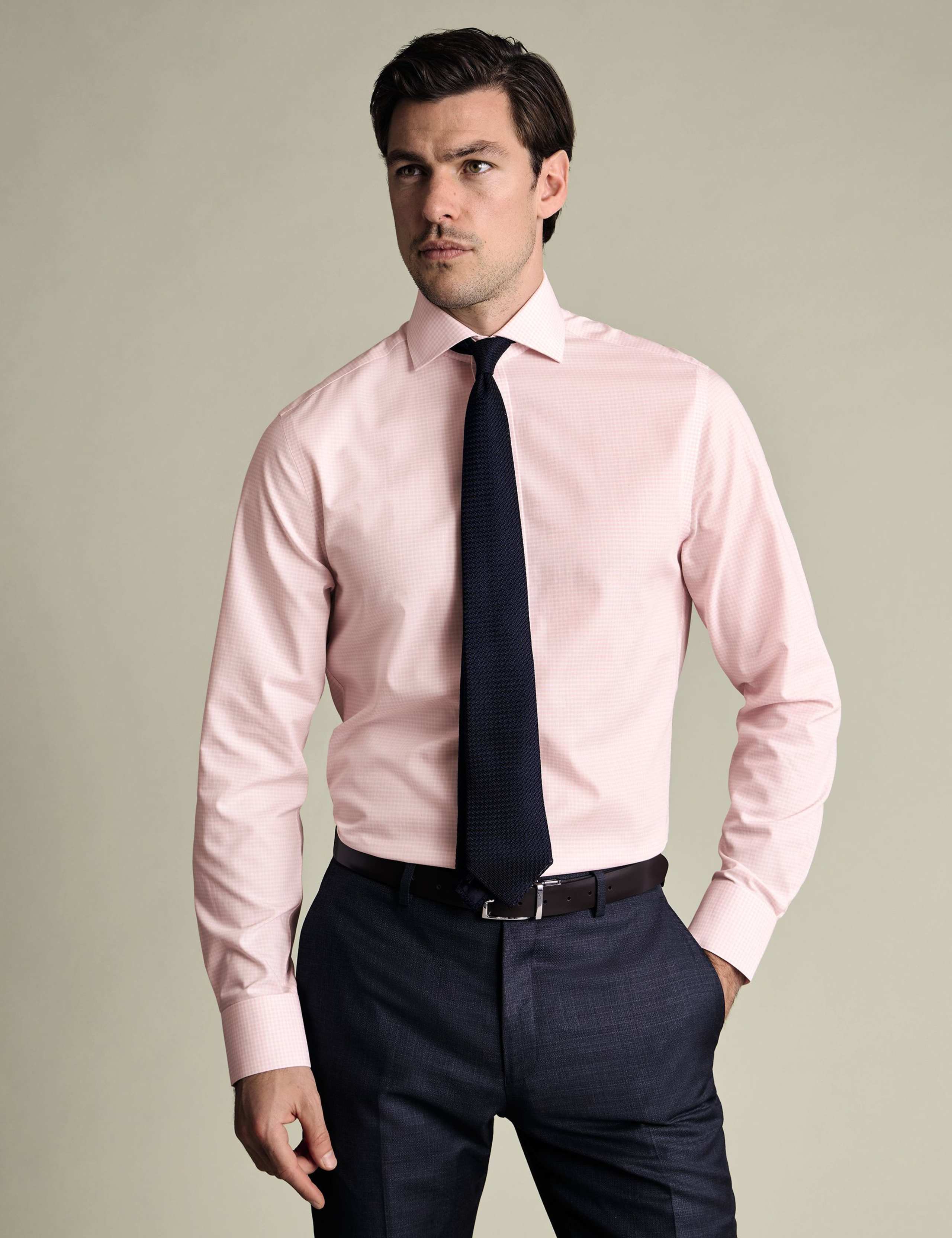 Non Iron Regular Fit Pure Cotton Check Shirt 3 of 6