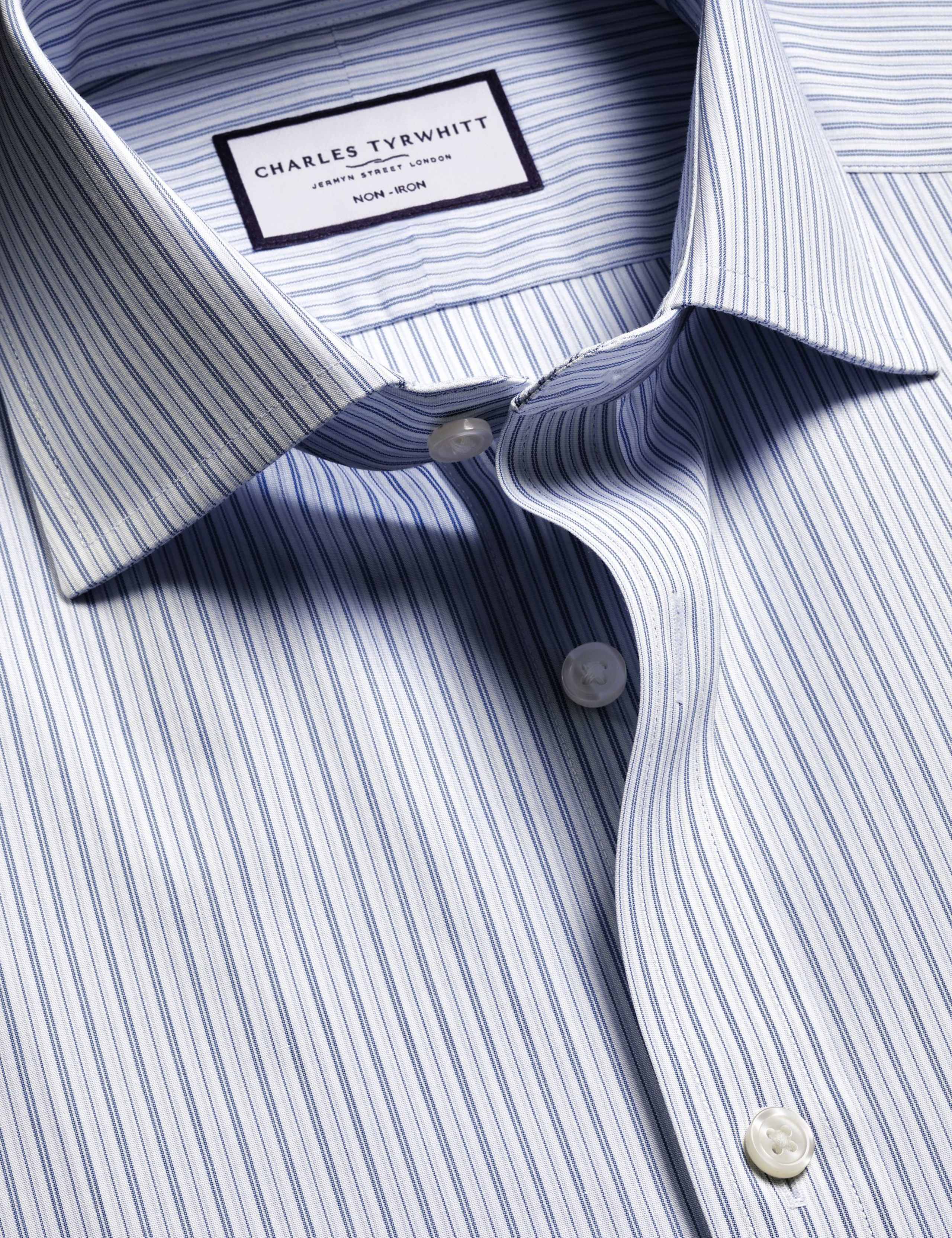 Non Iron Regular Fit Striped Pure Cotton Shirt 5 of 6