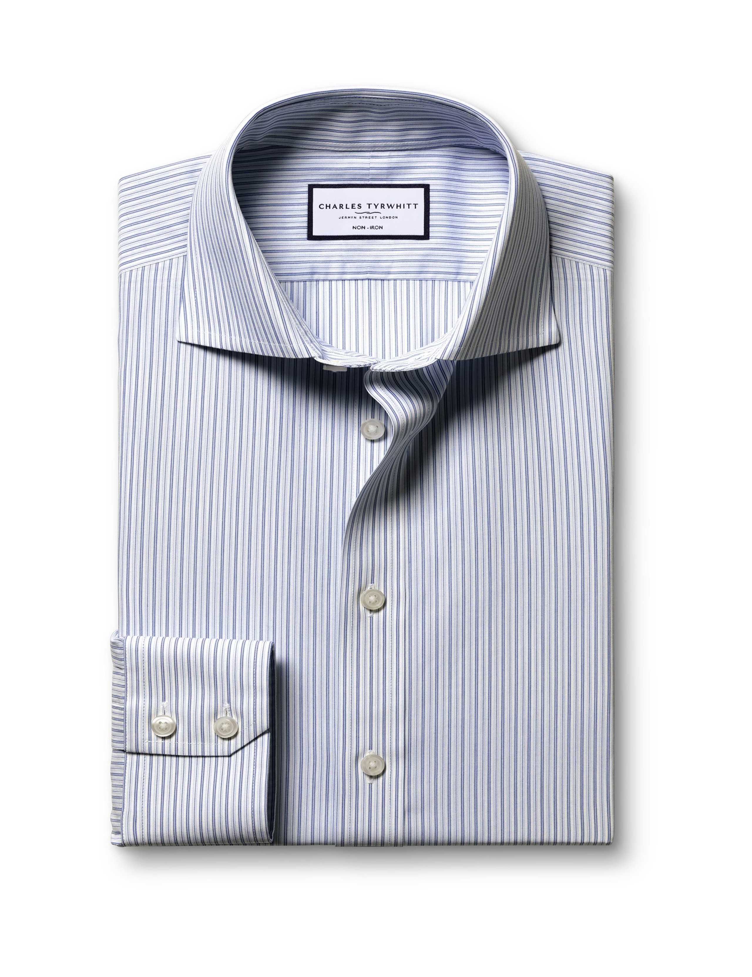 Non Iron Regular Fit Striped Pure Cotton Shirt 2 of 6