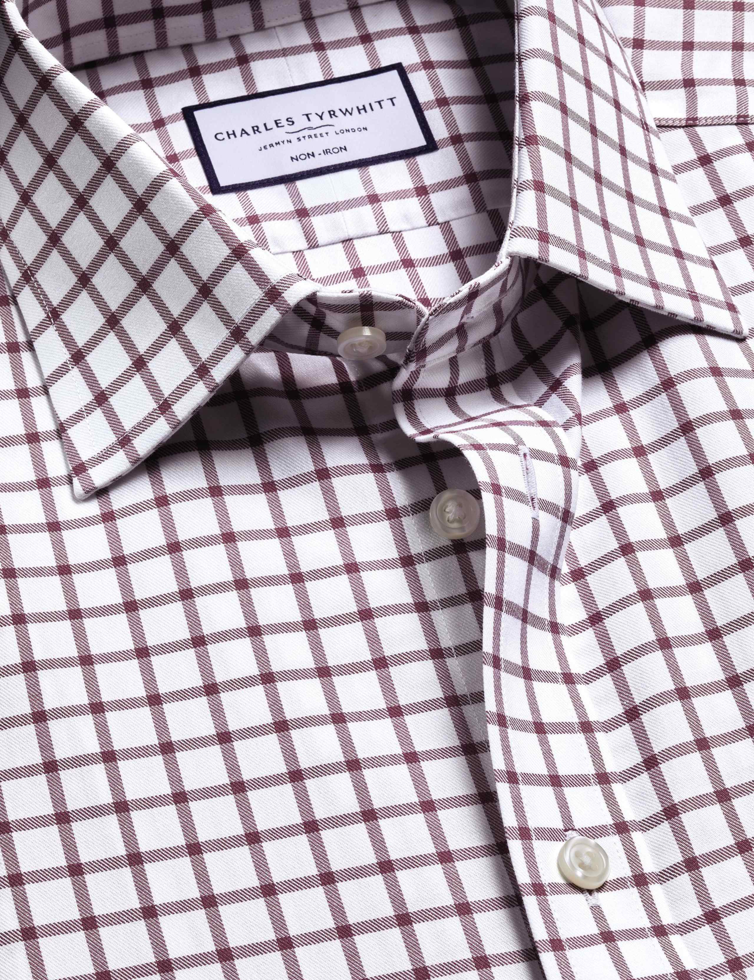 Slim Fit Pure Cotton Check Twill Shirt 6 of 6