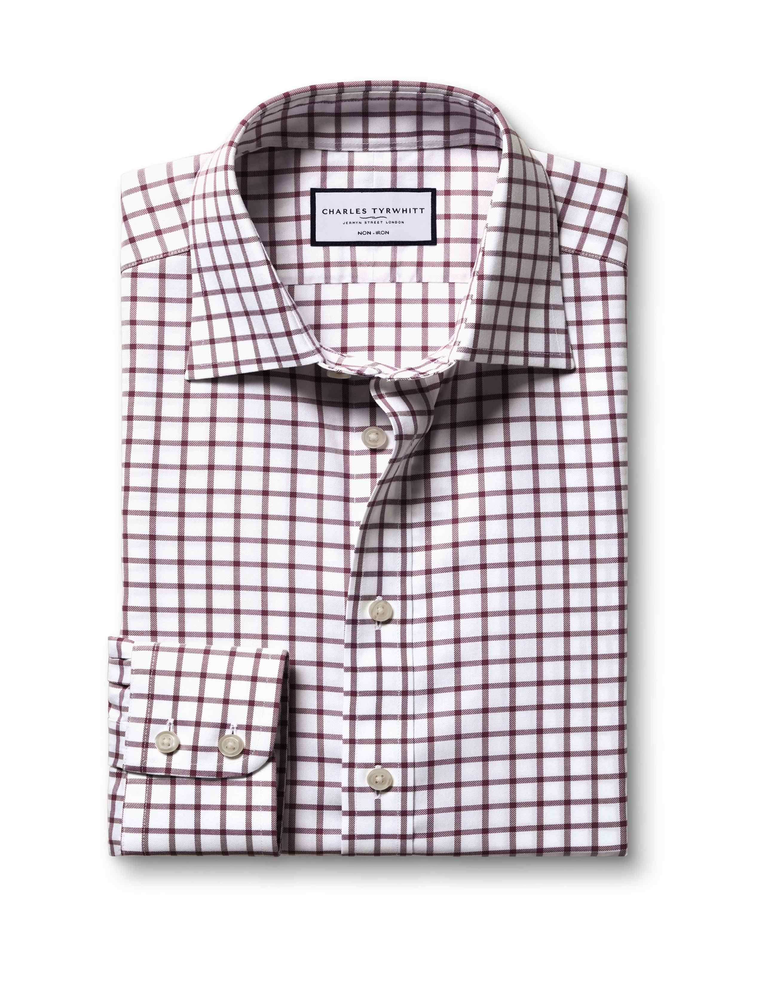 Slim Fit Pure Cotton Check Twill Shirt 2 of 6