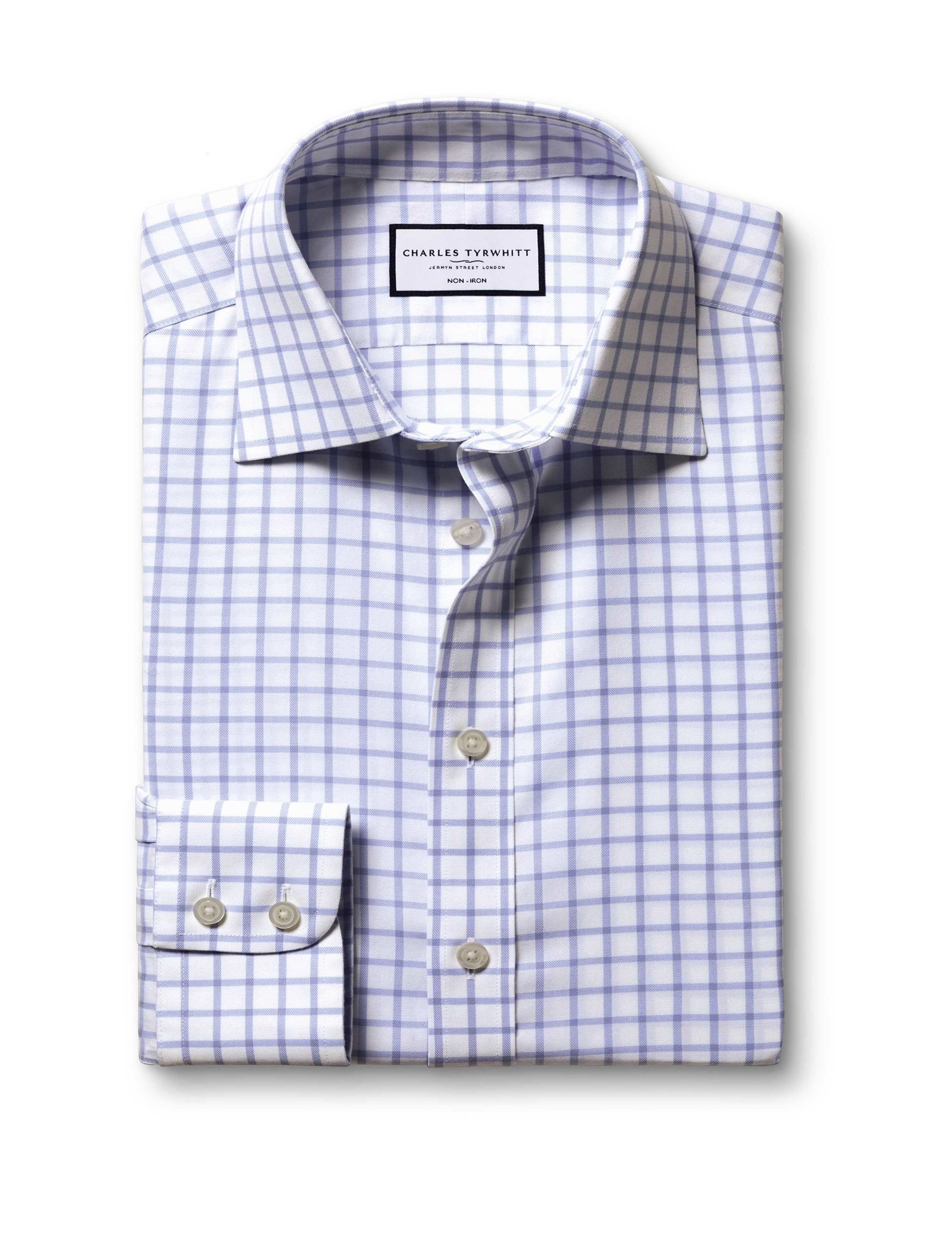 Slim Fit Pure Cotton Check Twill Shirt 2 of 6