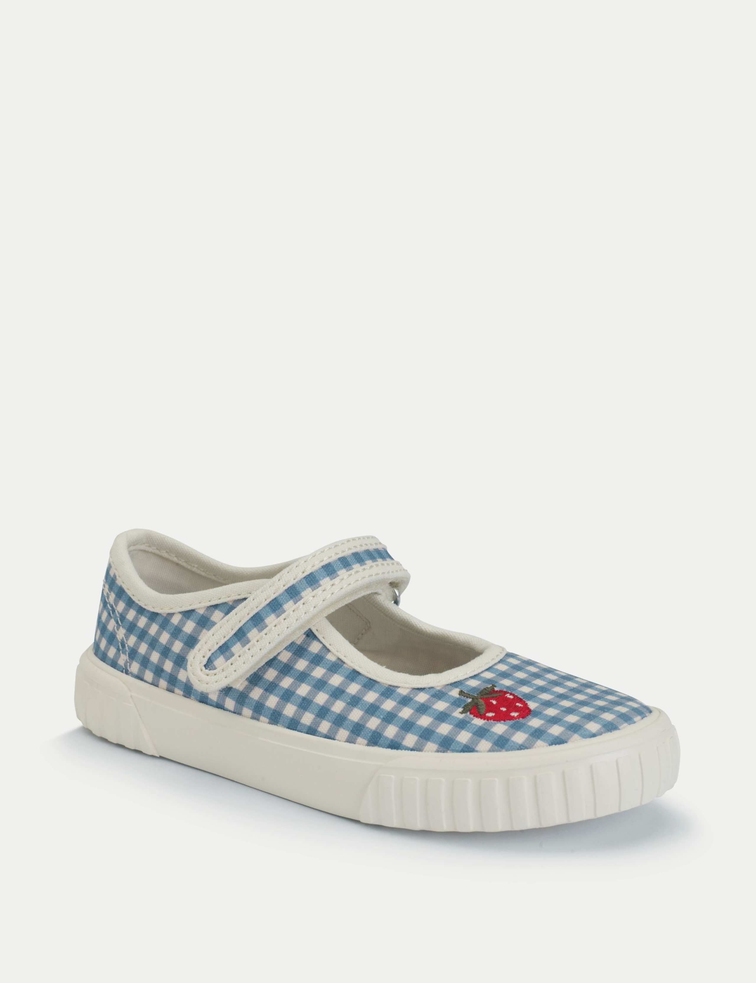 Kids' Gingham Riptape Mary Jane Shoes (6 Small-1 1/2 Large) 3 of 4