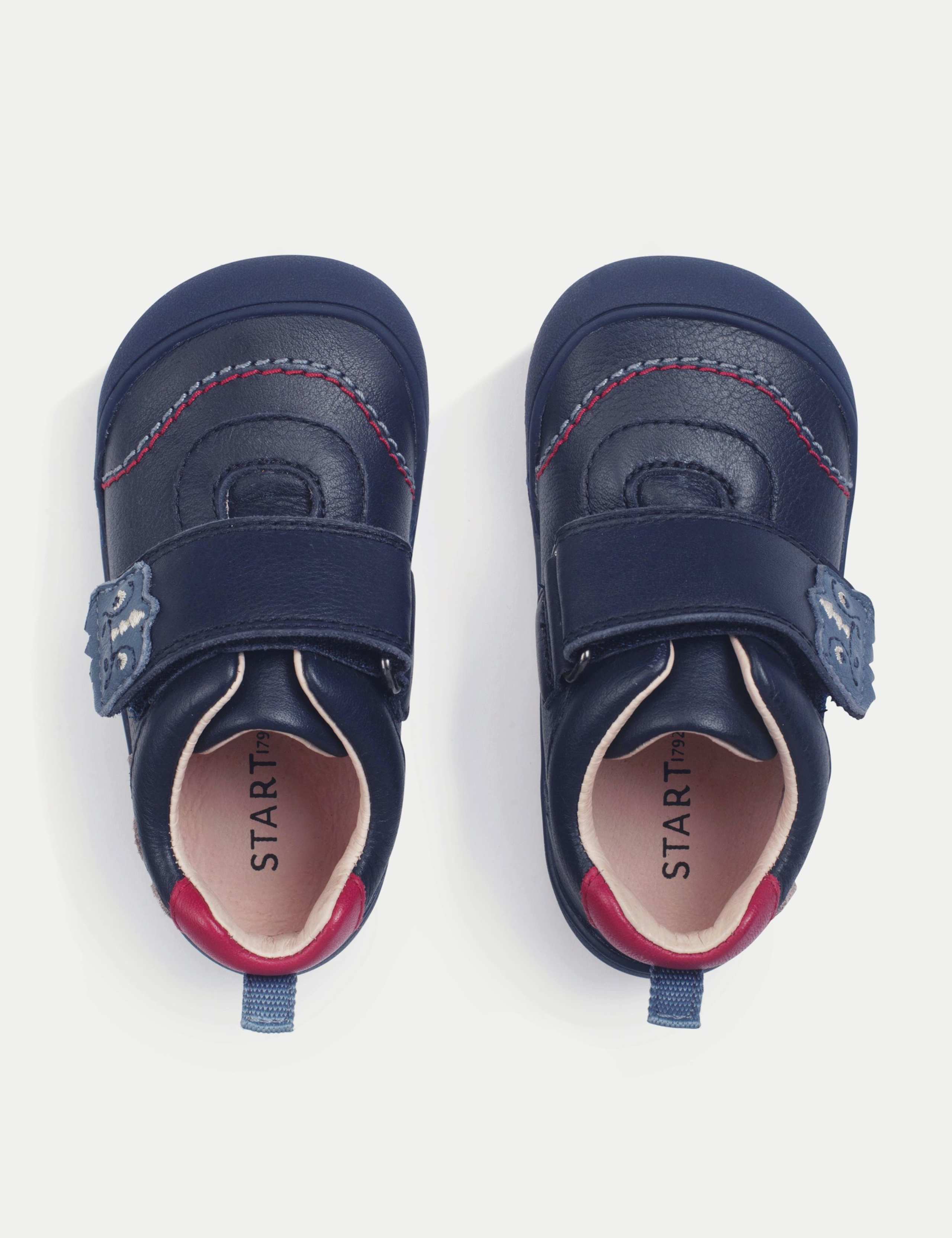 Kids Leather Riptape Trainers (3 Small - 7 Small) 3 of 4