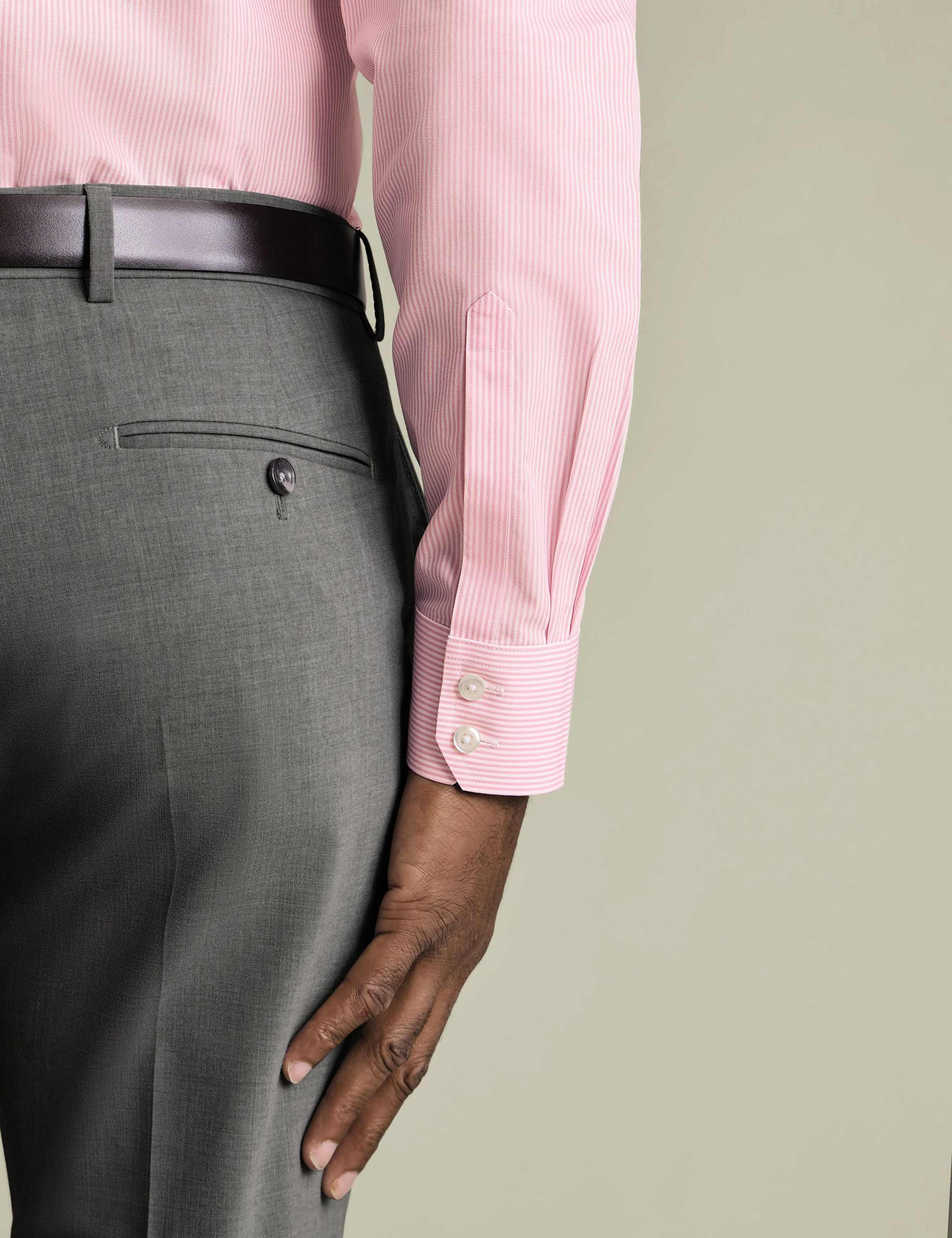 Regular Fit Easy Iron Pure Cotton Striped Shirt 5 of 6