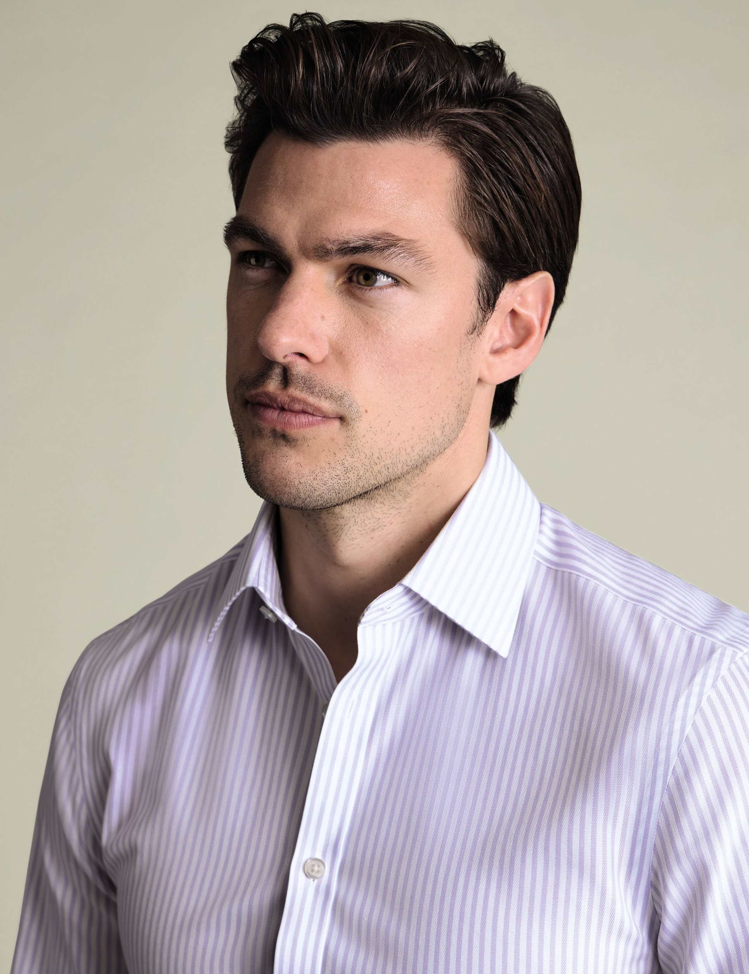 Non Iron Regular Fit Pure Cotton Striped Shirt 4 of 6