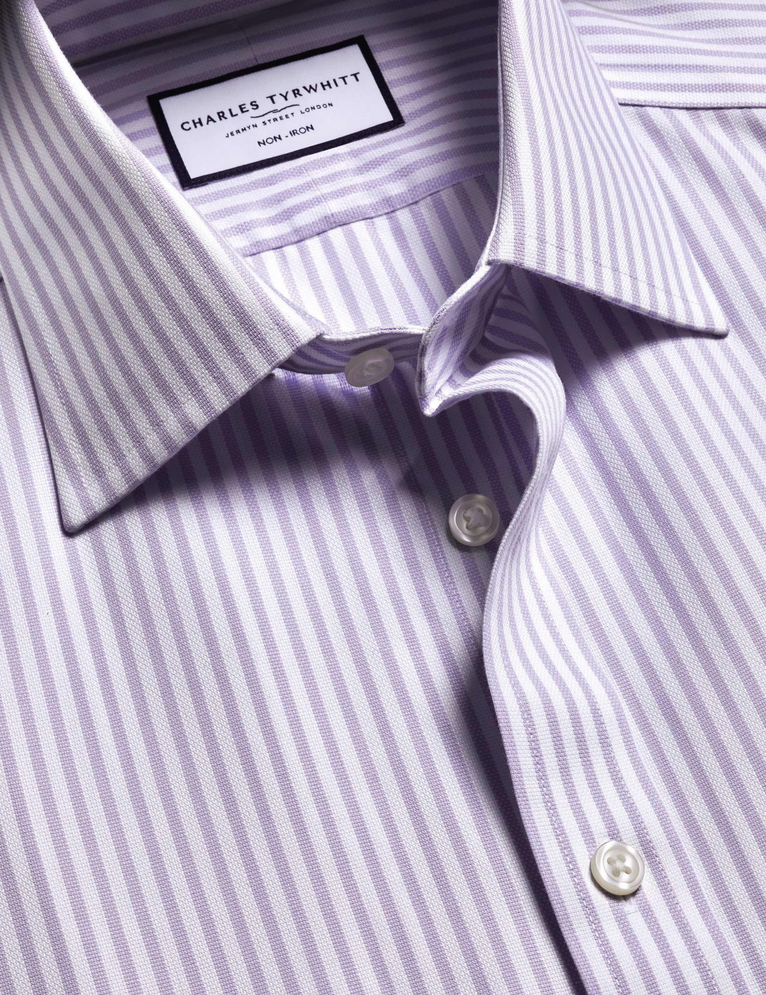 Non Iron Regular Fit Pure Cotton Striped Shirt 6 of 6