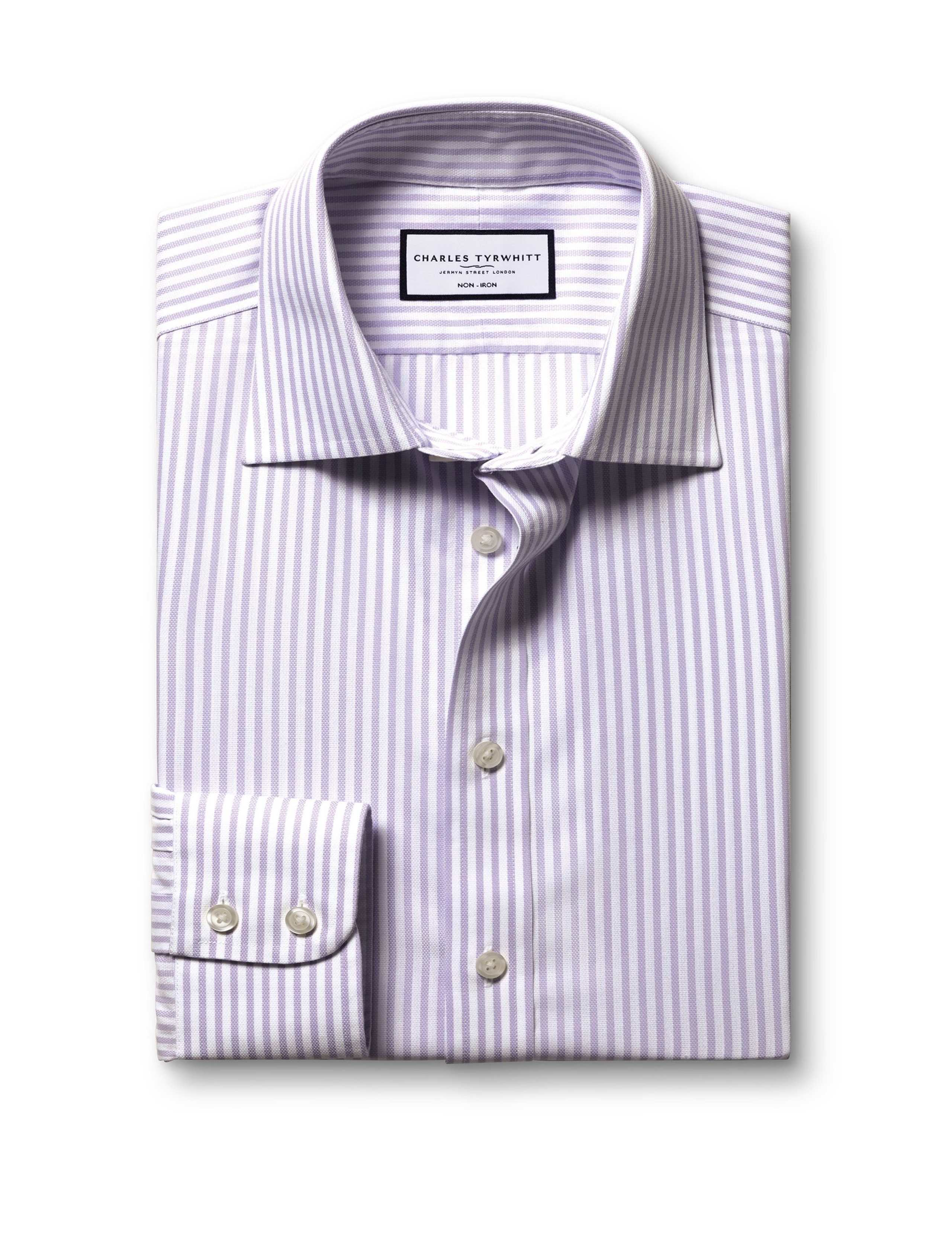 Non Iron Regular Fit Pure Cotton Striped Shirt 2 of 6