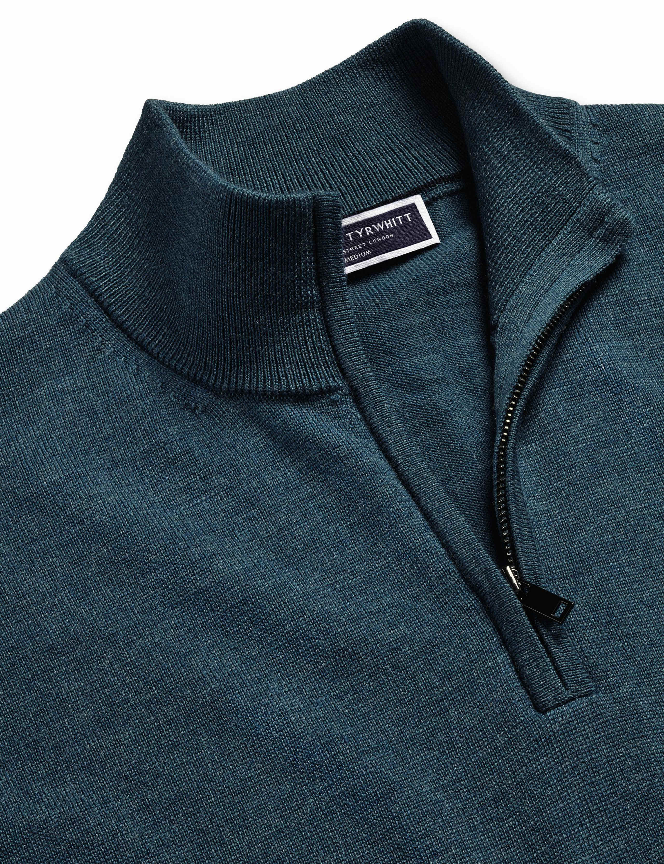 Pure Wool Half Zip Jumper 4 of 4