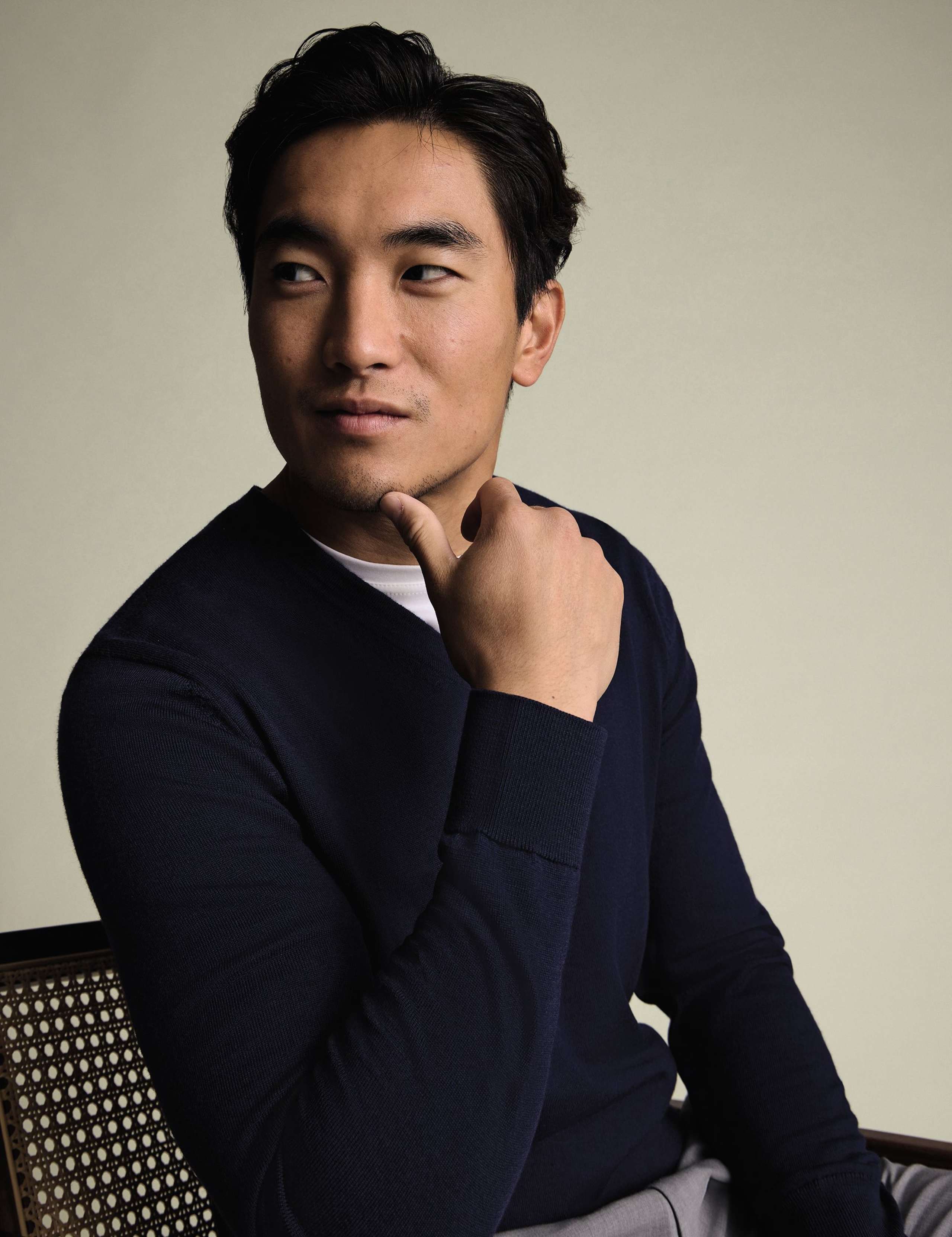 Pure Wool V-Neck Jumper 3 of 5