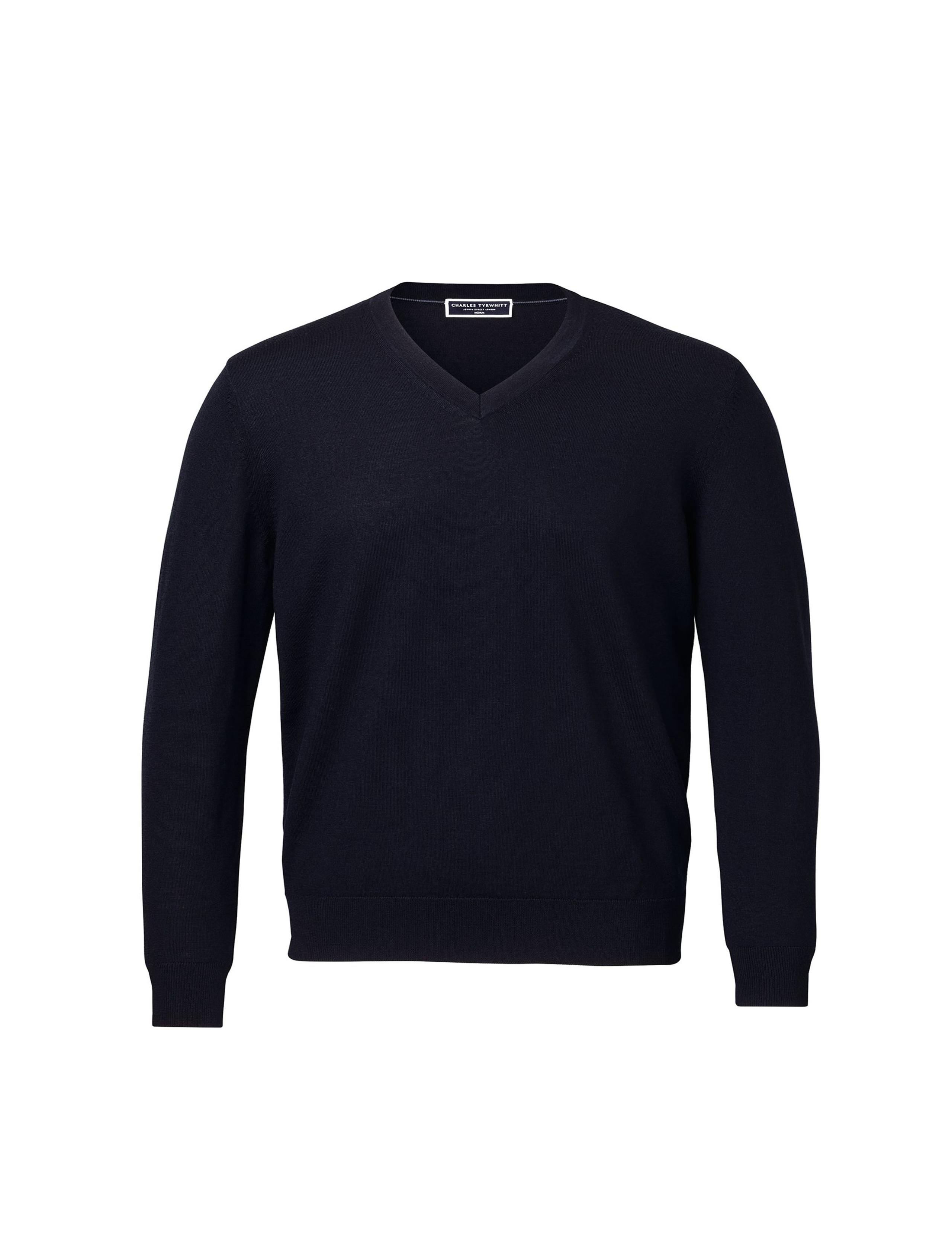 Pure Wool V-Neck Jumper 2 of 5