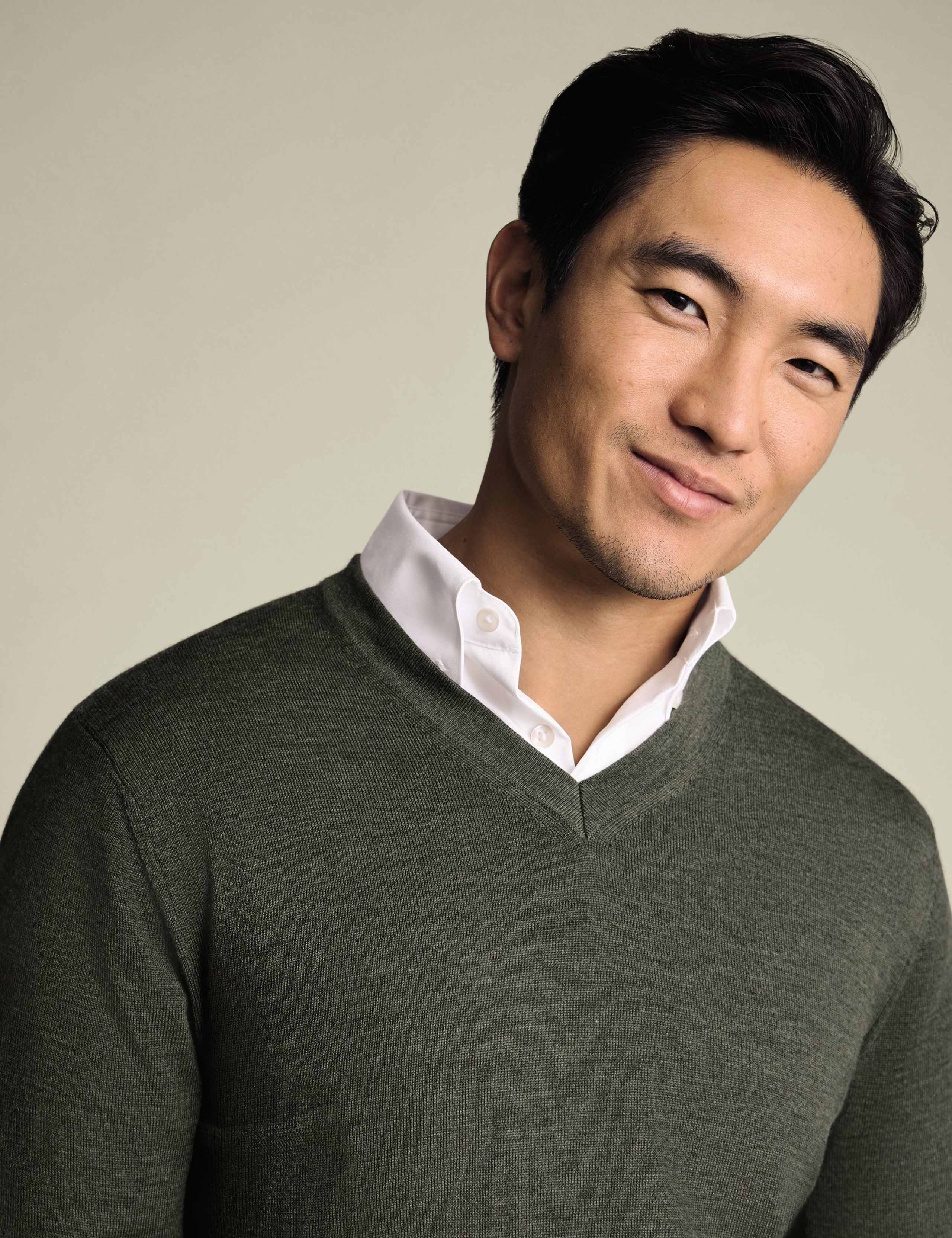 Pure Wool V-Neck Jumper 5 of 5