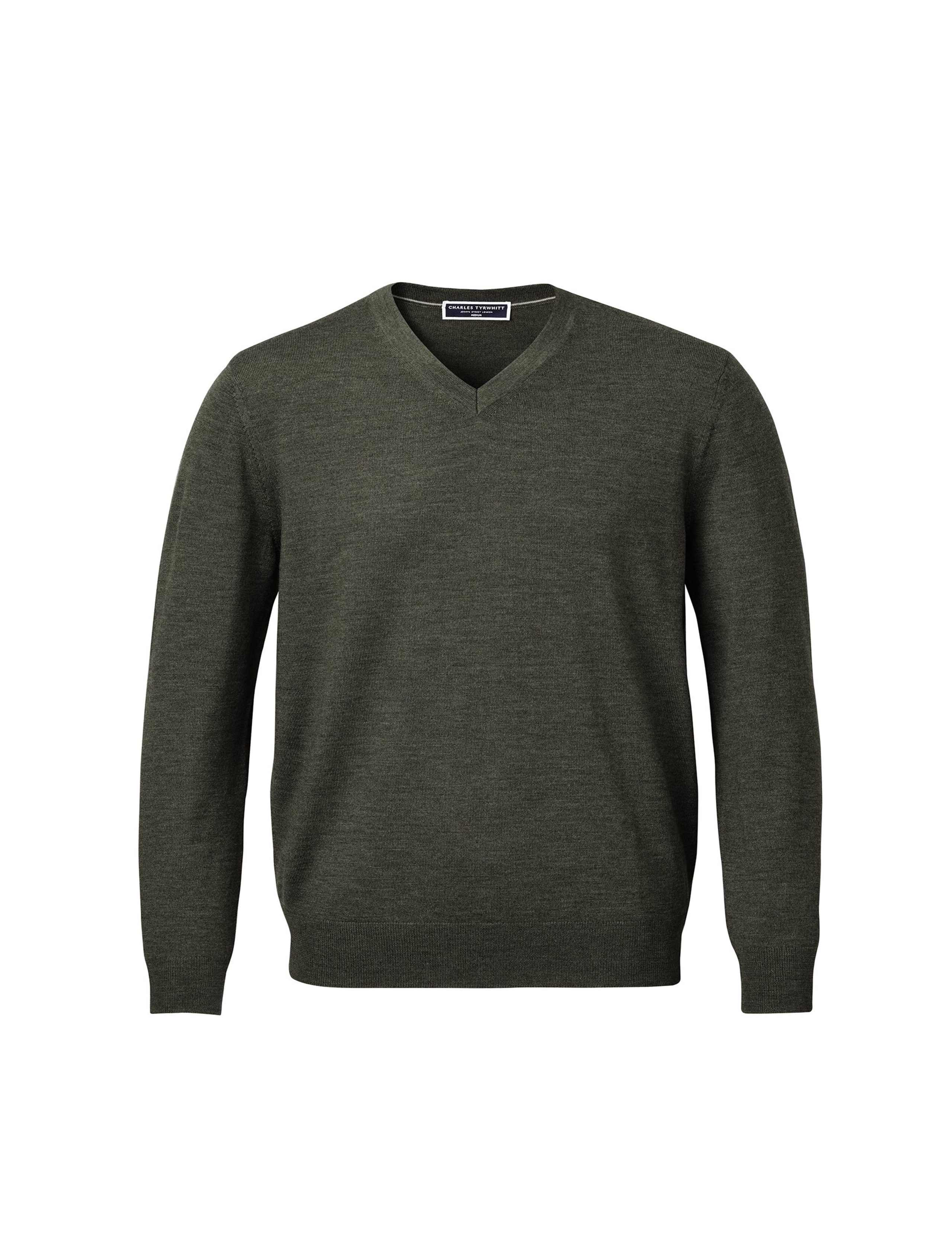 Pure Wool V-Neck Jumper 2 of 5