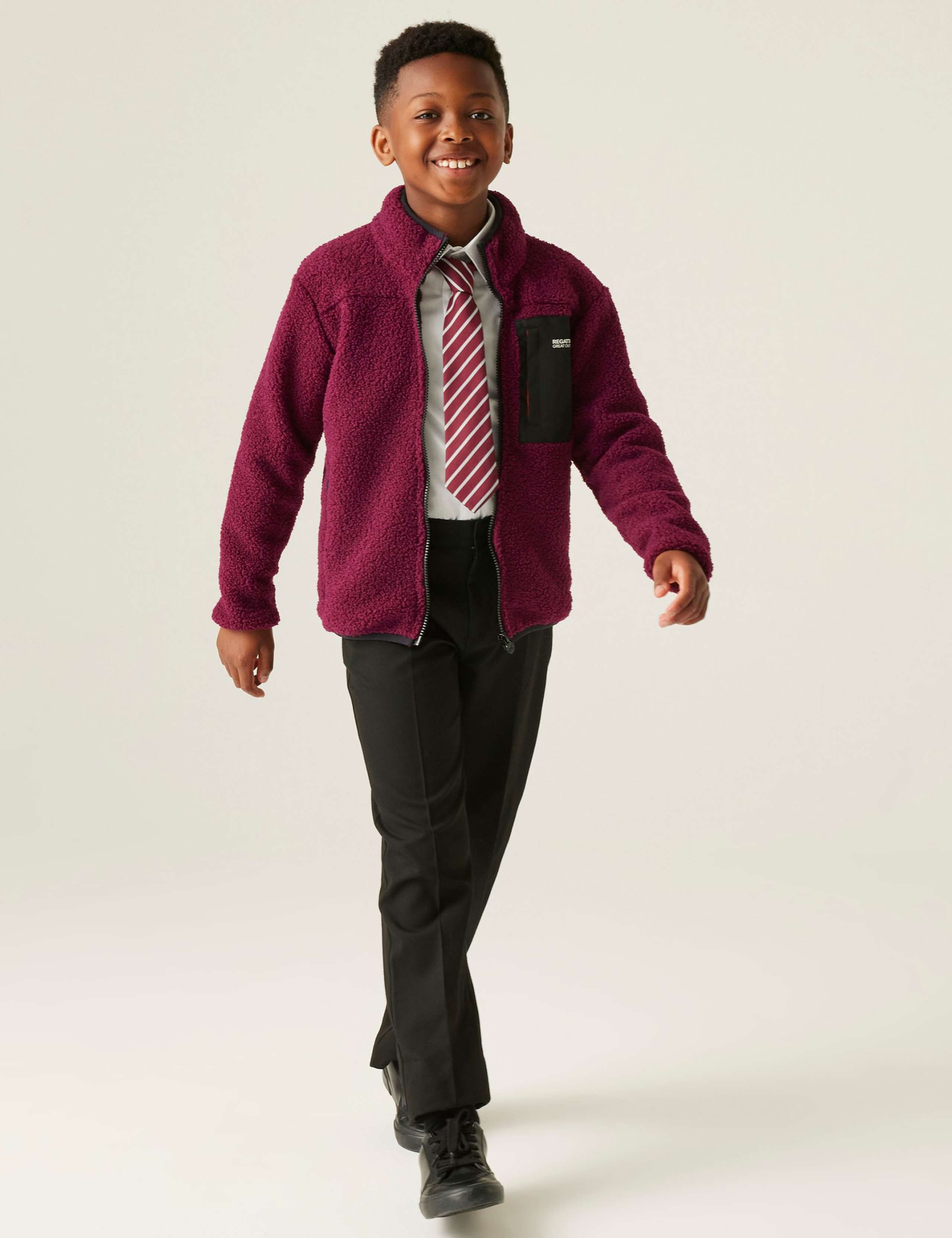 Junior Frankie Zip Borg Fleece Jacket (3-14 Yrs) 3 of 9