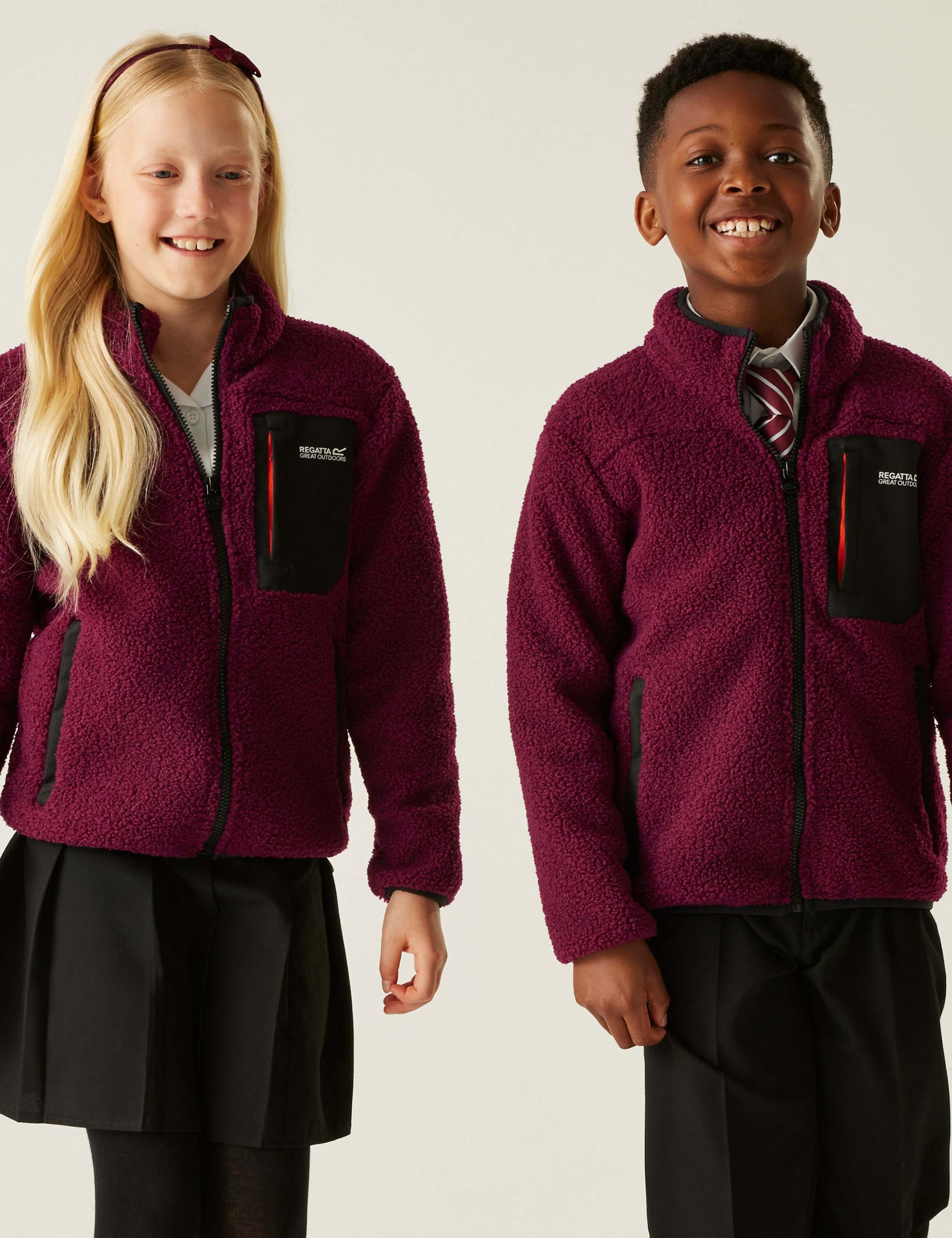 Junior Frankie Zip Borg Fleece Jacket (3-14 Yrs) 6 of 9