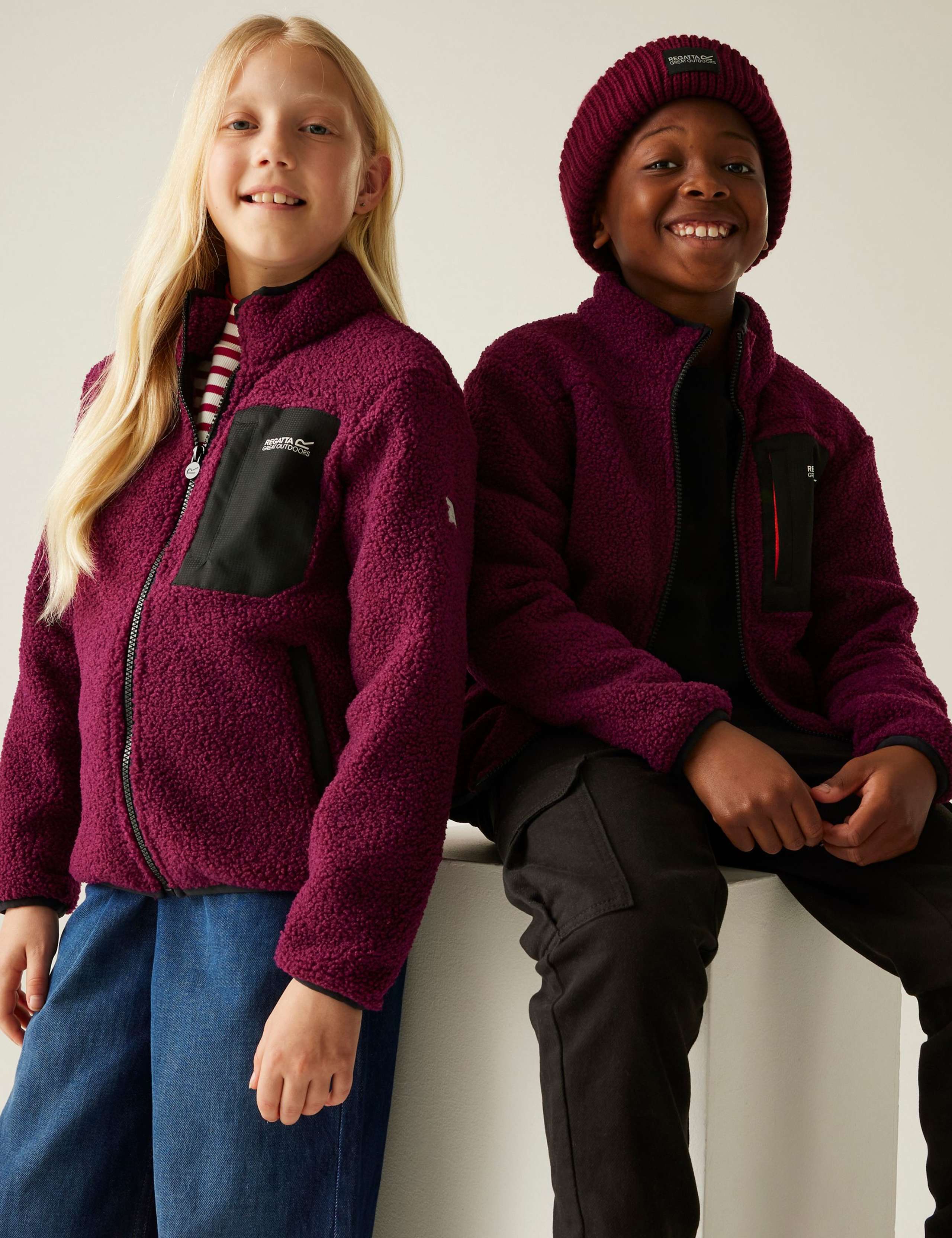 Junior Frankie Zip Borg Fleece Jacket (3-14 Yrs) 7 of 9